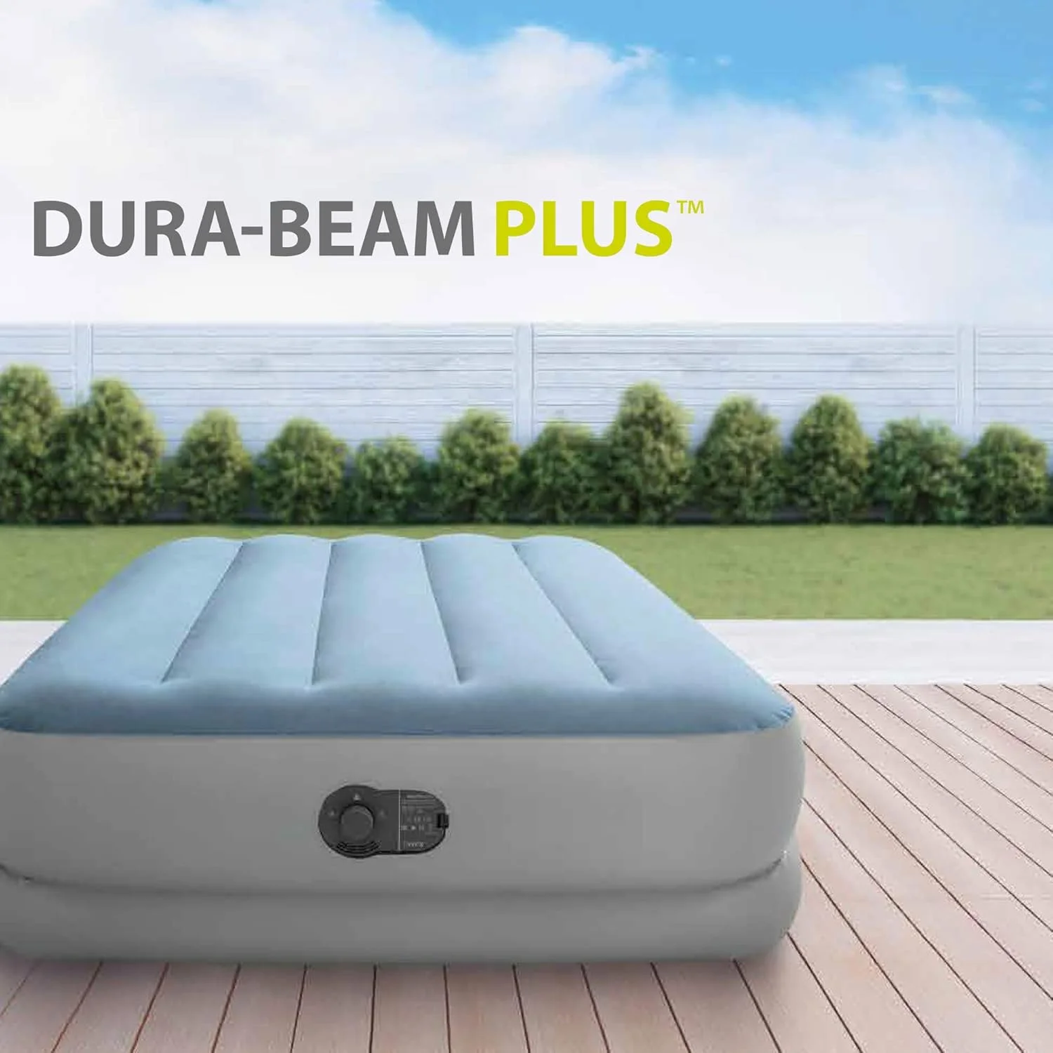 تخت بادی یک نفره اینتکس با ساختار Dura Beam و پمپ USB Fastfill، ابعاد 99 سانتی متر در 191 سانتی متر در 36 سانتی متر