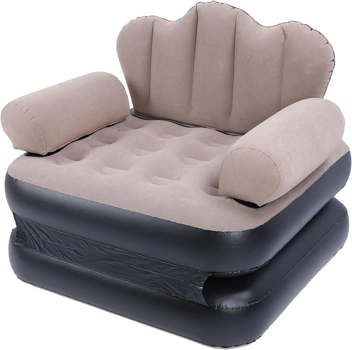 تخت خواب بادی مبل شو Jectse، PVC مخملی ضخیم شده، اندازه تاشو: تقریبا 100 X 98 X 90 سانتی متر، ظرفیت بار بزرگ 200 کیلوگرم و آسان برای ذخیره سازی، قهوه ای، برای مسافرت، کمپینگ تخت خواب بادی مبل شو Jectse، PVC مخملی ضخیم شده، اندازه تاشو: تقریبا 100 X 98 X 90 سانتی متر، ظرفیت بار بزرگ 200 کیلوگرم و آسان برای ذخیره سازی، قهوه ای، برای مسافرت، کمپینگ
