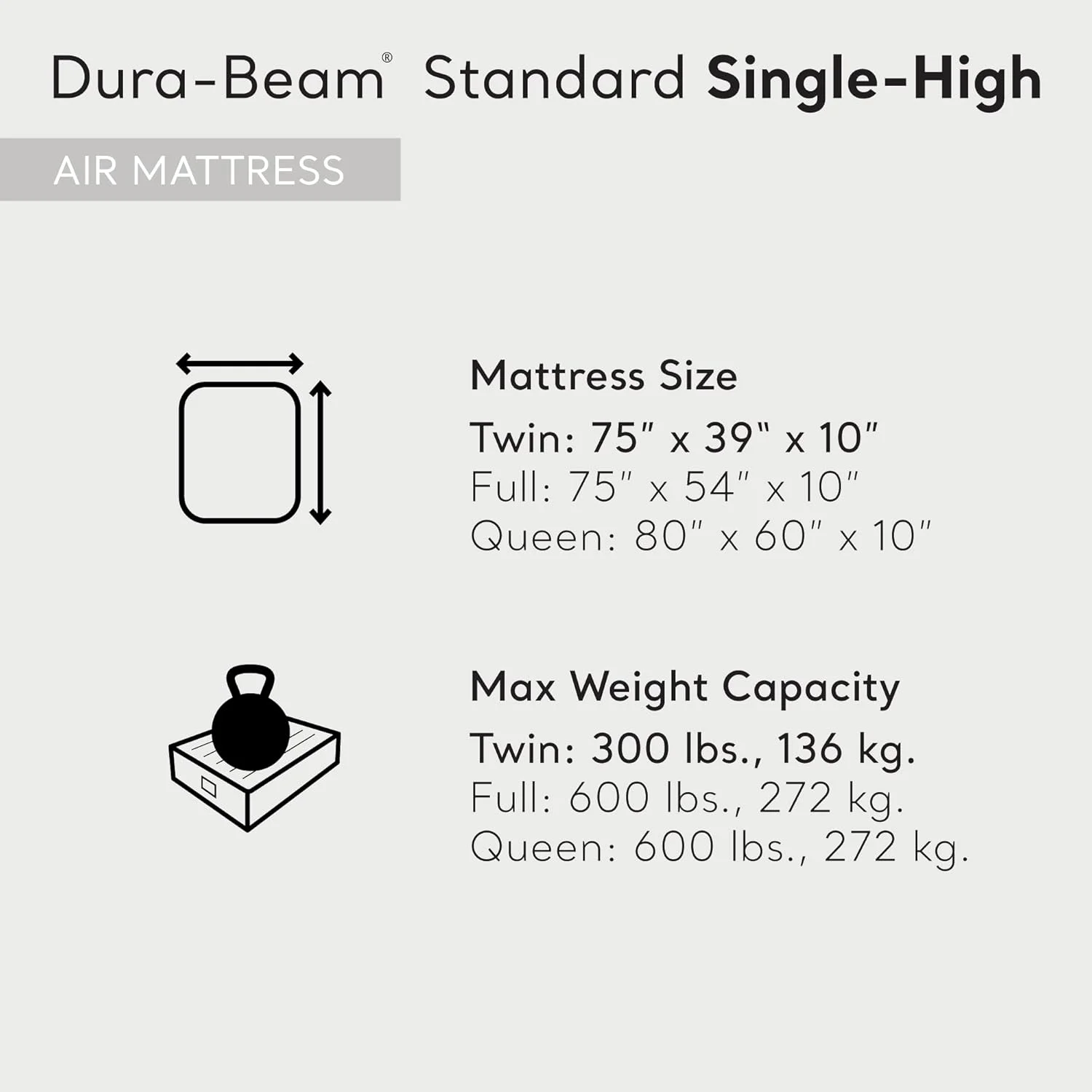تشک بادی یک نفره استاندارد اینتکس Dura-Beam