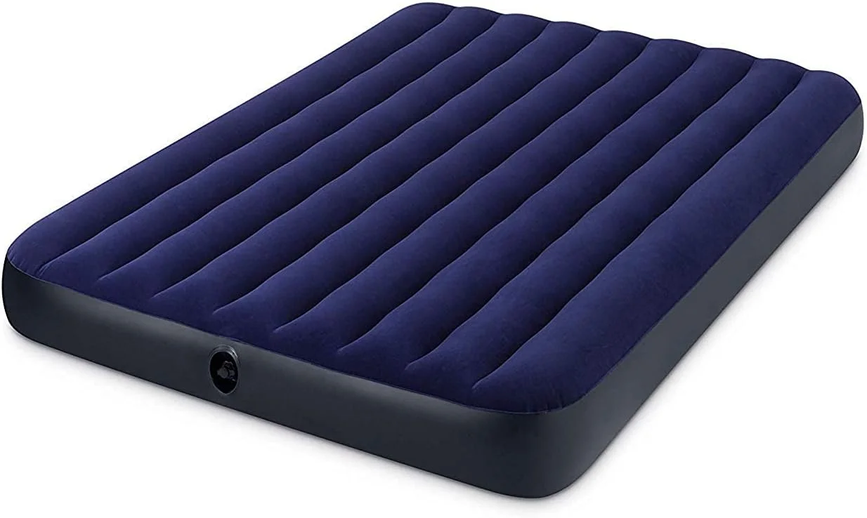 تخت بادی کلاسیک Intex مدل Downy، سایز Queen، ابعاد 203.2 x 152.4 x 22.2 سانتی متر - 68759 - آبی