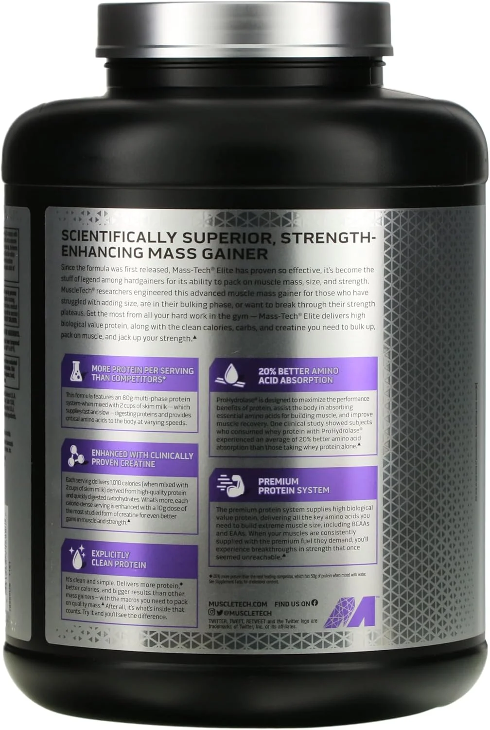 مکمل افزایش وزن و عضله سازی ماسل تک مس تک الیت، افزایش حجم و قدرت عضلات با جذب 20% بهتر آمینو اسید، پروتئین، کراتین، بی سی ای ای، کالری و کربوهیدرات، طعم کوکی و خامه، 6.00 پوند مکمل افزایش وزن و عضله سازی ماسل تک مس تک الیت، افزایش حجم و قدرت عضلات با جذب 20% بهتر آمینو اسید، پروتئین، کراتین، بی سی ای ای، کالری و کربوهیدرات، طعم کوکی و خامه، 6.00 پوند