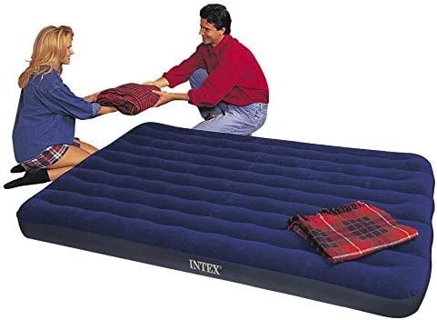 تخت بادی کلاسیک Intex مدل Downy، سایز Queen، ابعاد 203.2 x 152.4 x 22.2 سانتی متر - 68759 - آبی