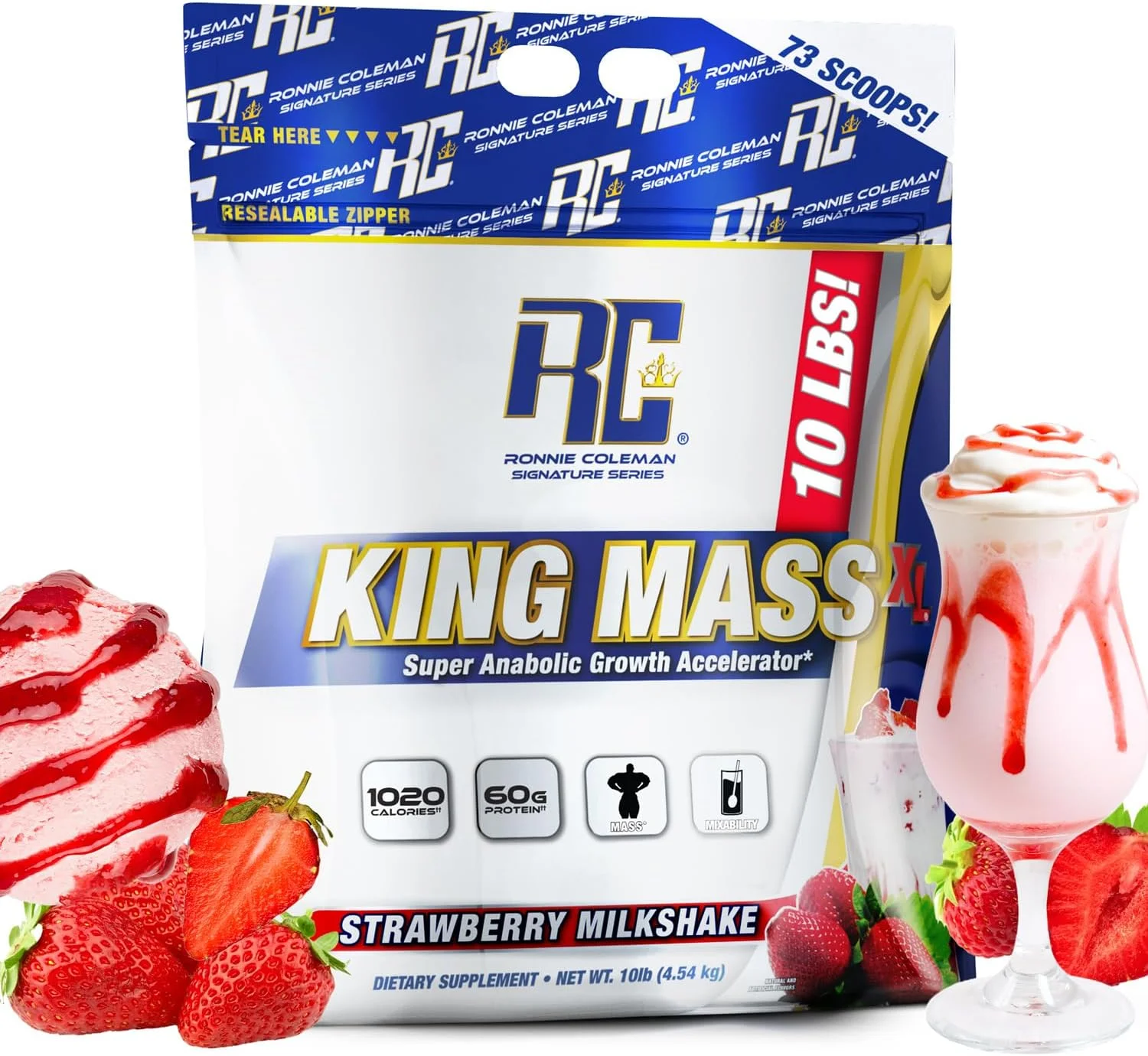 Ronnie Coleman Signature Series King Mass XL Strawberry Milkshake