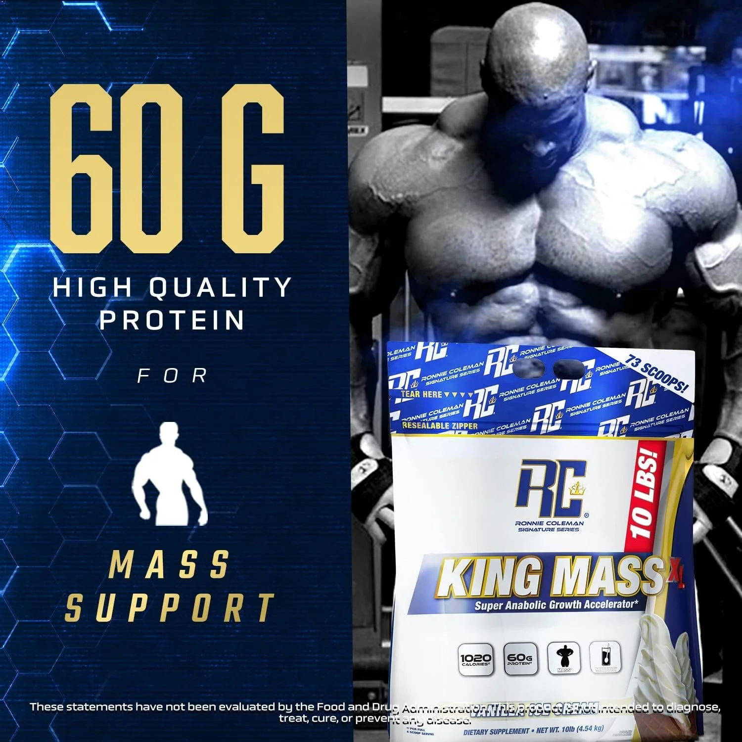 Ronnie Coleman Signature Series King Mass XL Strawberry Milkshake Ronnie Coleman Signature Series King Mass XL Strawberry Milkshake