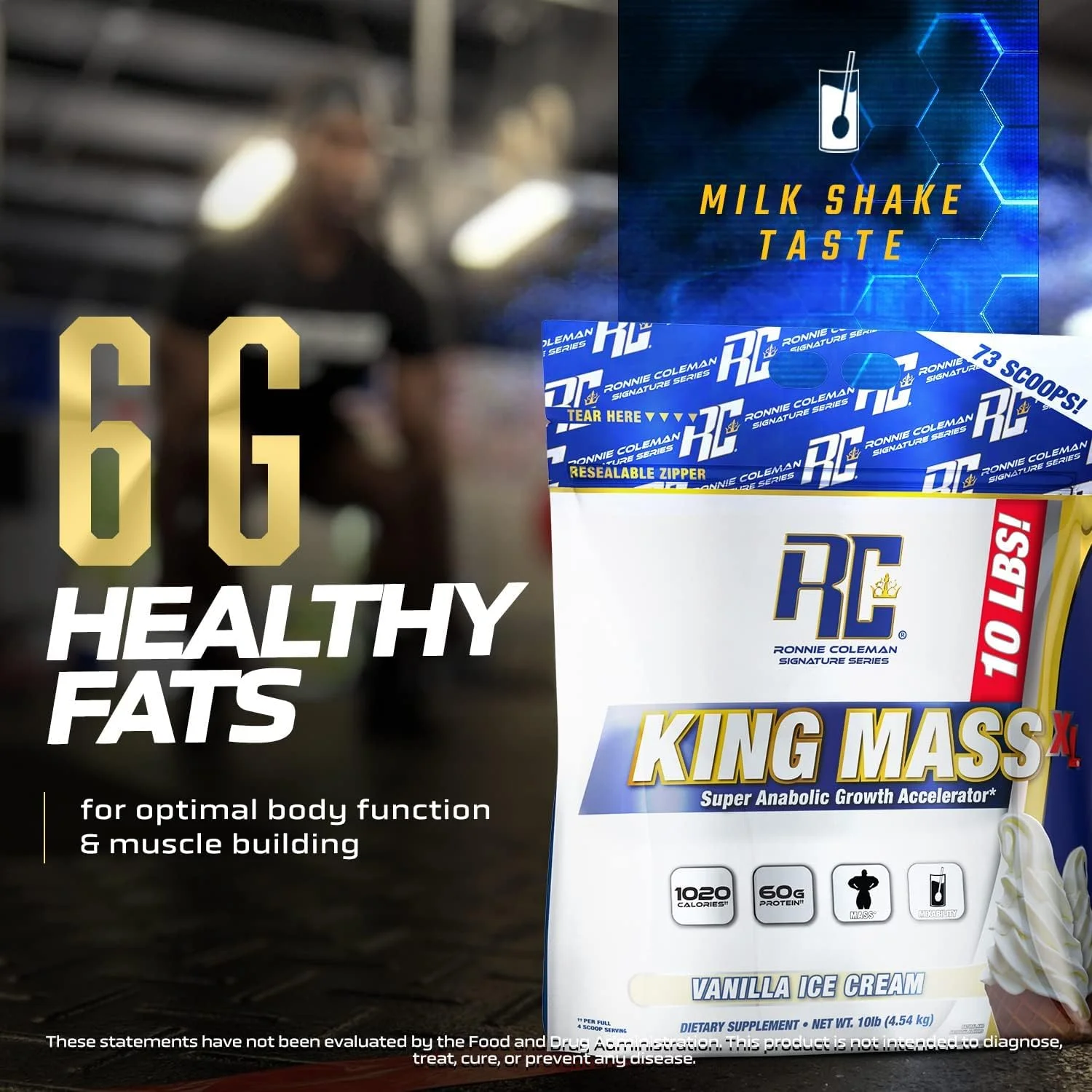 Ronnie Coleman Signature Series King Mass XL Strawberry Milkshake Ronnie Coleman Signature Series King Mass XL Strawberry Milkshake