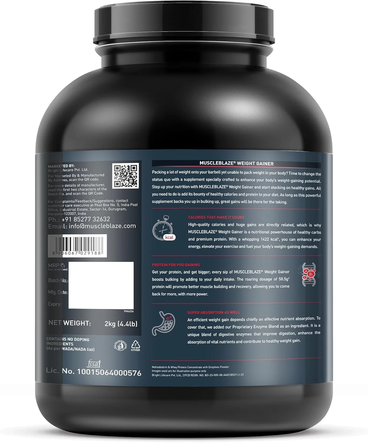 پودر افزایش وزن ماسل بلز با دیژزایم اضافه شده (شکلاتی، بسته 2 کیلوگرمی / 4.4 پوندی، 20 سروینگ) پودر افزایش وزن ماسل بلز با دیژزایم اضافه شده (شکلاتی، بسته 2 کیلوگرمی / 4.4 پوندی، 20 سروینگ)
