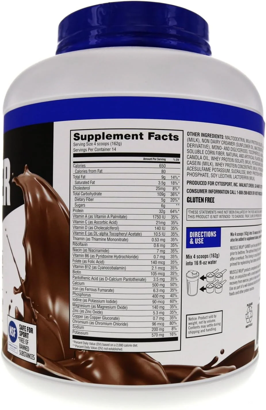 مکمل پودر پروتئین افزایش وزن سری Muscle Milk Pro، شکلاتی، 5 پوند، 14 سروینگ، 32 گرم پروتئین، 5 گرم شکر، 109 گرم کربوهیدرات، 650 کالری، 2 گرم MCTs، 20 ویتامین و مواد معدنی، بسته بندی ممکن است متفاوت باشد مکمل پودر پروتئین افزایش وزن سری Muscle Milk Pro، شکلاتی، 5 پوند، 14 سروینگ، 32 گرم پروتئین، 5 گرم شکر، 109 گرم کربوهیدرات، 650 کالری، 2 گرم MCTs، 20 ویتامین و مواد معدنی، بسته بندی ممکن است متفاوت باشد