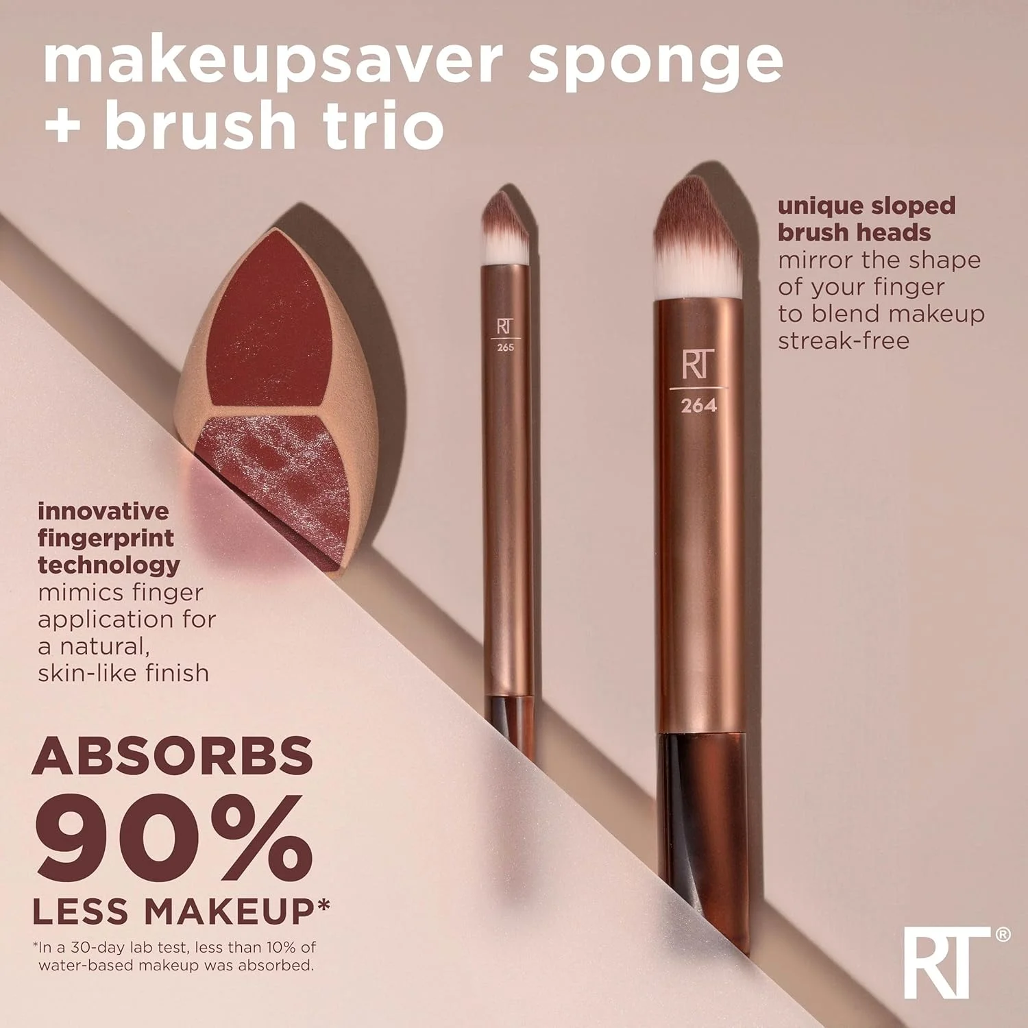 ست سه تایی اسفنج و براش آرایشی Real Techniques Makeupsaver، اسفنج و براش های ترکیب کننده آرایش برای محصولات مایع و کرمی، تقلید از کاربرد انگشت و کاهش ضایعات آرایشی، بدون تست حیوانی و لاتکس، 3 تکه ست سه تایی اسفنج و براش آرایشی Real Techniques Makeupsaver، اسفنج و براش های ترکیب کننده آرایش برای محصولات مایع و کرمی، تقلید از کاربرد انگشت و کاهش ضایعات آرایشی، بدون تست حیوانی و لاتکس، 3 تکه
