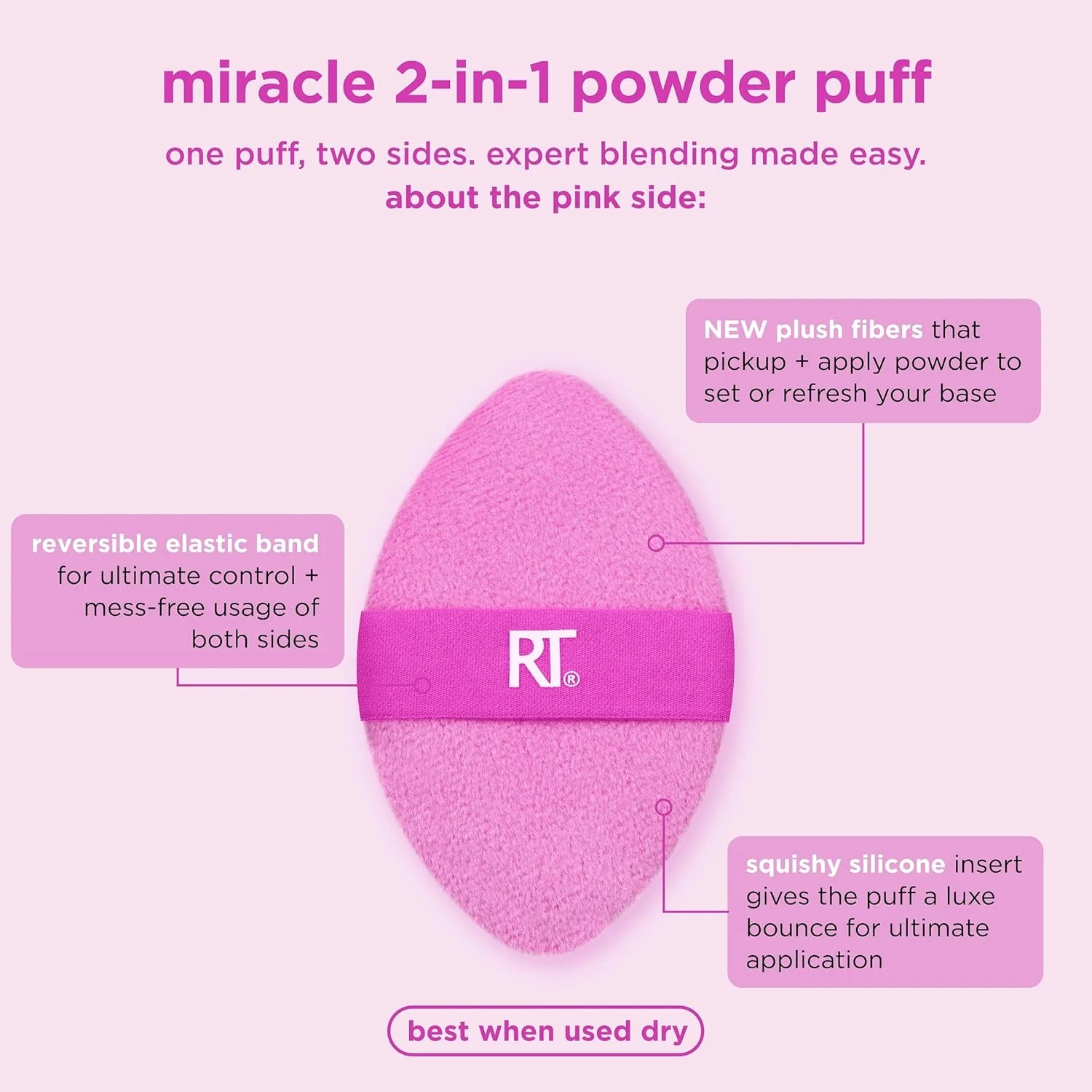 اسفنج آرایشی ریل تکنیکز Miracle Complexion + پد پودر Miracle 2-In-1، اسفنج ترکیب کننده آرایش و پد پودر دو طرفه، برای مایعات، کرم ها و پودرها، وگان و بدون لاتکس، 2 عدد اسفنج آرایشی ریل تکنیکز Miracle Complexion + پد پودر Miracle 2-In-1، اسفنج ترکیب کننده آرایش و پد پودر دو طرفه، برای مایعات، کرم ها و پودرها، وگان و بدون لاتکس، 2 عدد