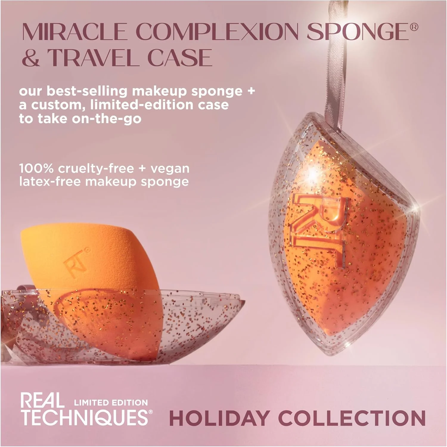 اسفنج آرایشی ریل تکنیکز Miracle Complexion به همراه کیف مسافرتی، ست هدیه دو عددی نسخه محدود اسفنج آرایشی ریل تکنیکز Miracle Complexion به همراه کیف مسافرتی، ست هدیه دو عددی نسخه محدود