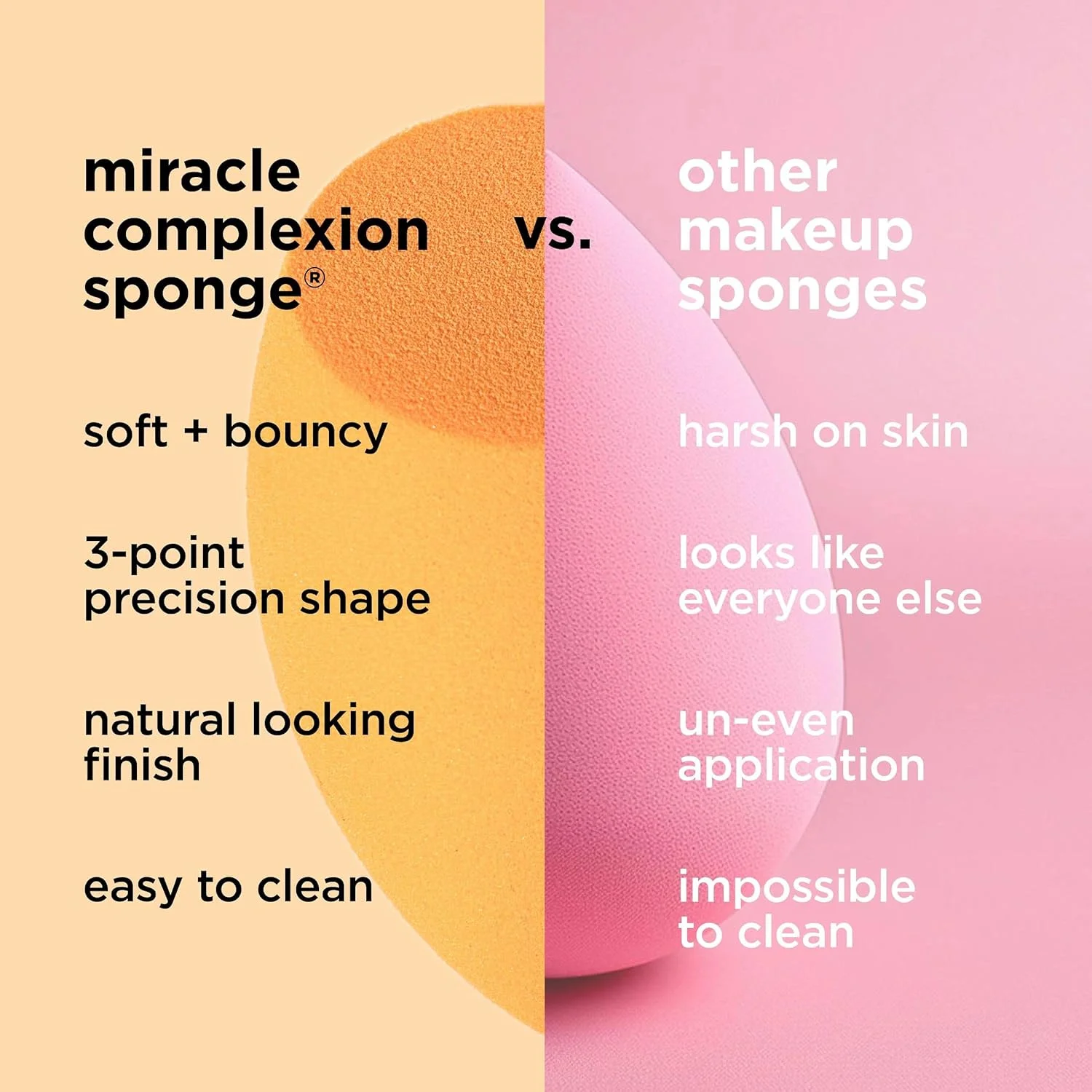 ست اسفنج آرایشی ریل تکنیک مدل Miracle Complexion Sponge + Concealer Sponge Duo، اسفنج های ترکیب کننده آرایش برای کرم پودر و کانسیلر، پوشش سبک تا متوسط، آرایش طبیعی و شبنم دار، فوم بدون لاتکس 2 عددی ست اسفنج آرایشی ریل تکنیک مدل Miracle Complexion Sponge + Concealer Sponge Duo، اسفنج های ترکیب کننده آرایش برای کرم پودر و کانسیلر، پوشش سبک تا متوسط، آرایش طبیعی و شبنم دار، فوم بدون لاتکس 2 عددی