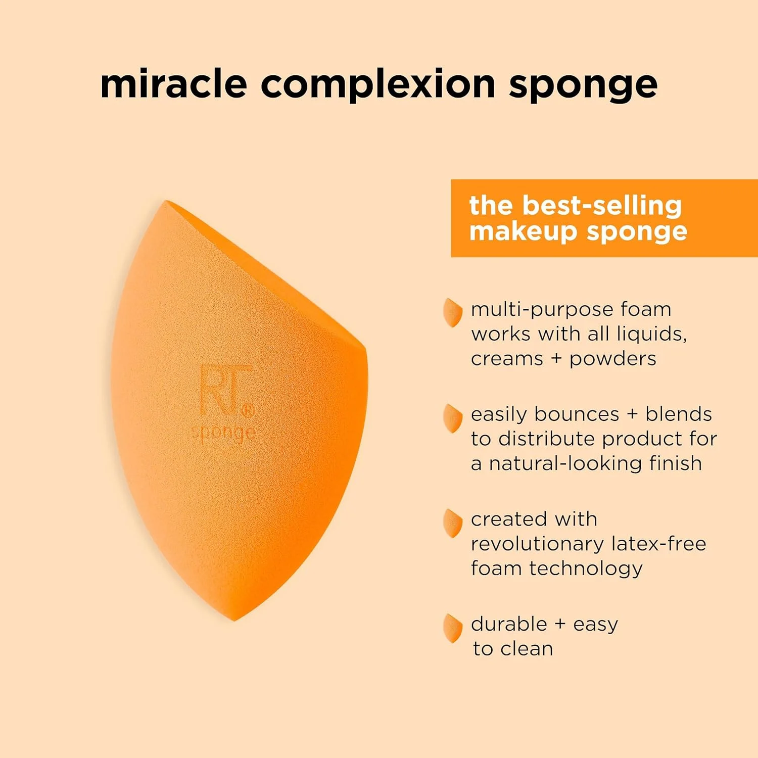 اسفنج آرایشی ریل تکنیکز Miracle Complexion + پد پودر Miracle 2-In-1، اسفنج ترکیب کننده آرایش و پد پودر دو طرفه، برای مایعات، کرم ها و پودرها، وگان و بدون لاتکس، 2 عدد اسفنج آرایشی ریل تکنیکز Miracle Complexion + پد پودر Miracle 2-In-1، اسفنج ترکیب کننده آرایش و پد پودر دو طرفه، برای مایعات، کرم ها و پودرها، وگان و بدون لاتکس، 2 عدد