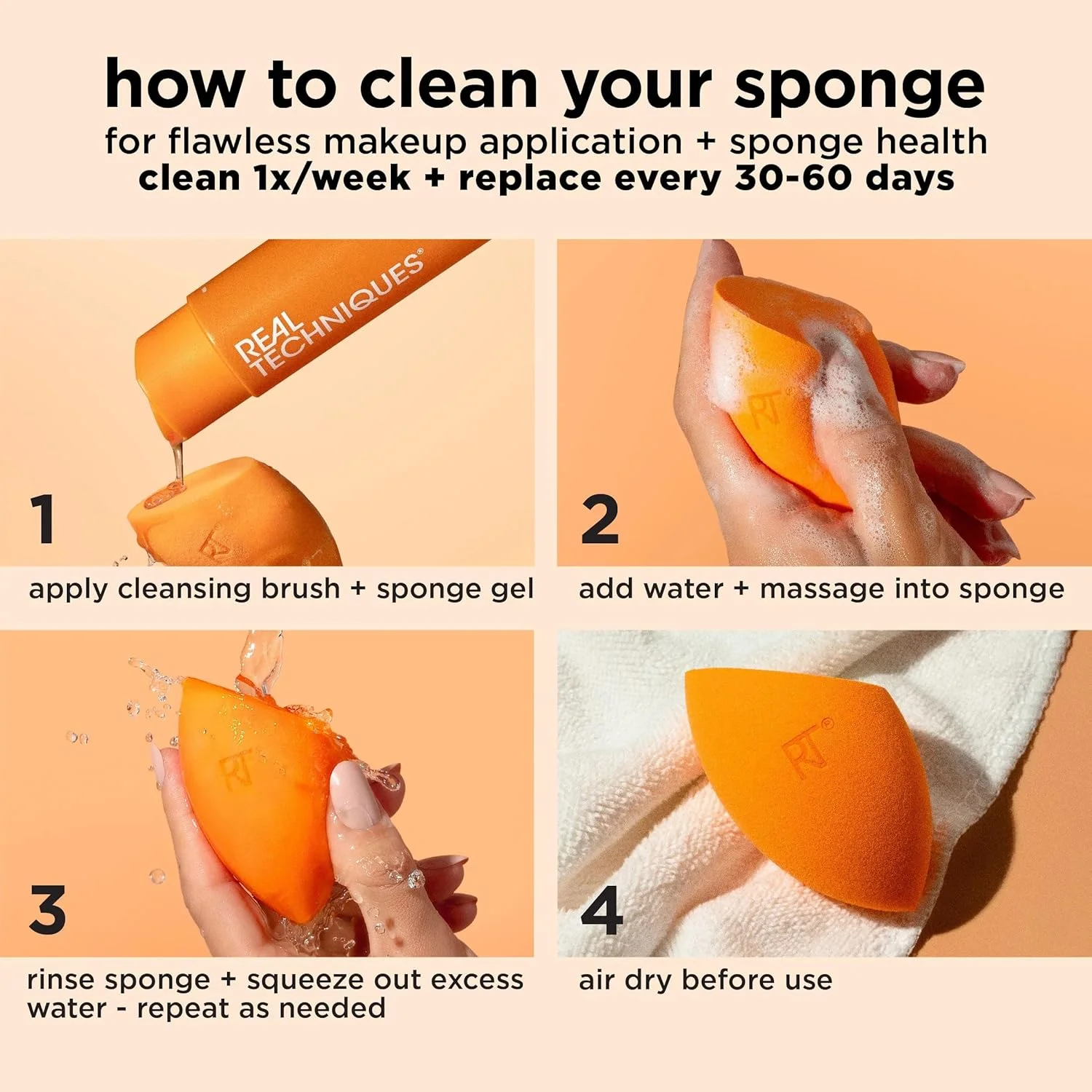 ست اسفنج آرایشی ریل تکنیک مدل Miracle Complexion Sponge + Concealer Sponge Duo، اسفنج های ترکیب کننده آرایش برای کرم پودر و کانسیلر، پوشش سبک تا متوسط، آرایش طبیعی و شبنم دار، فوم بدون لاتکس 2 عددی ست اسفنج آرایشی ریل تکنیک مدل Miracle Complexion Sponge + Concealer Sponge Duo، اسفنج های ترکیب کننده آرایش برای کرم پودر و کانسیلر، پوشش سبک تا متوسط، آرایش طبیعی و شبنم دار، فوم بدون لاتکس 2 عددی