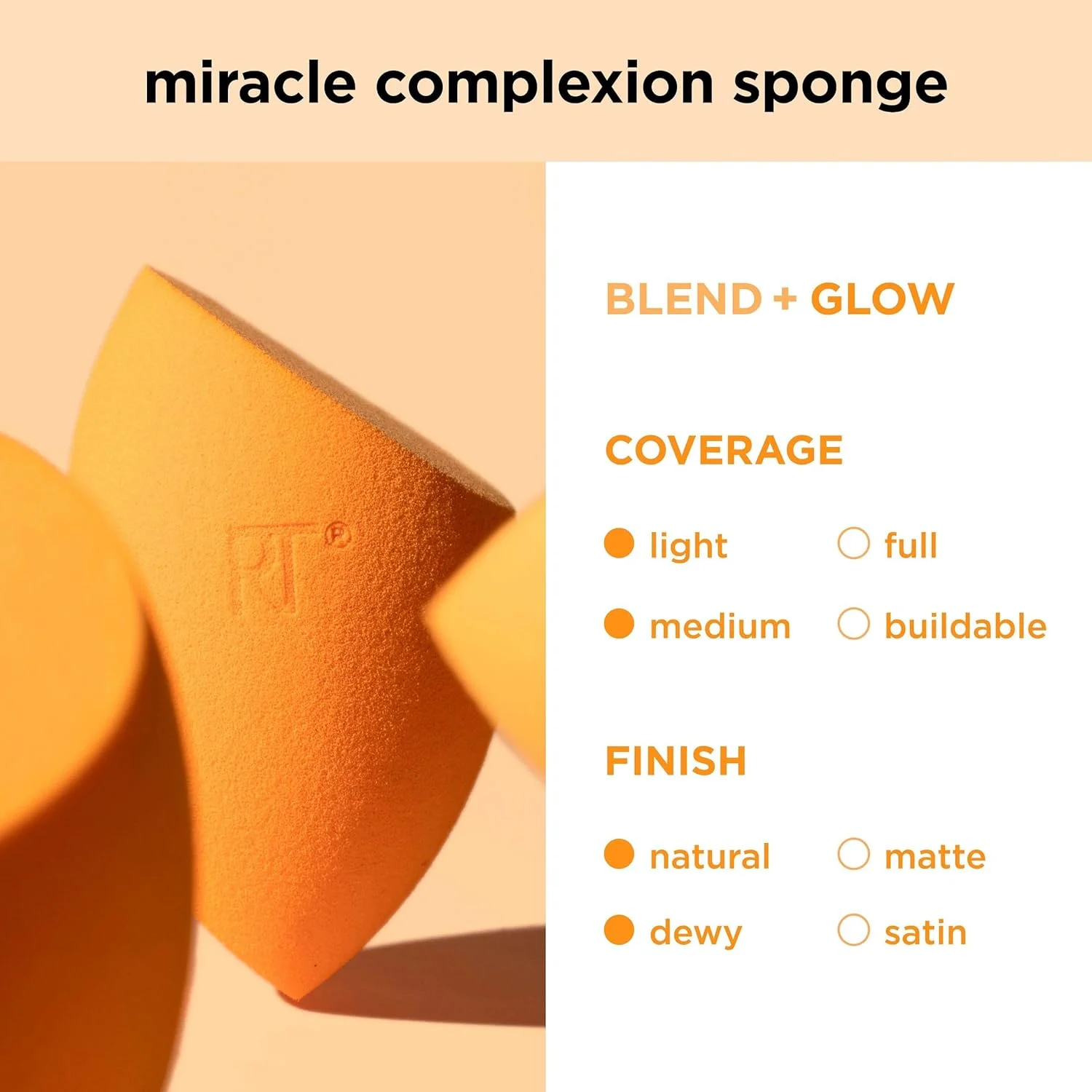 اسفنج آرایشی ریل تکنیکز Miracle Complexion + پد پودر Miracle 2-In-1، اسفنج ترکیب کننده آرایش و پد پودر دو طرفه، برای مایعات، کرم ها و پودرها، وگان و بدون لاتکس، 2 عدد اسفنج آرایشی ریل تکنیکز Miracle Complexion + پد پودر Miracle 2-In-1، اسفنج ترکیب کننده آرایش و پد پودر دو طرفه، برای مایعات، کرم ها و پودرها، وگان و بدون لاتکس، 2 عدد