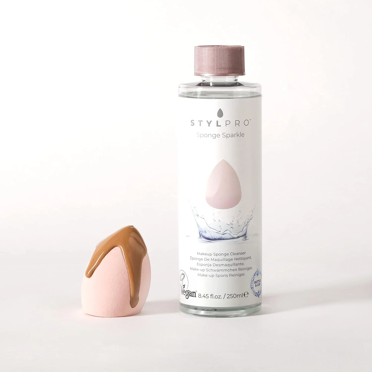 محلول پاک کننده اسفنج آرایشی STYLPRO STYLIDEAS با حجم 250 میلی لیتر محلول پاک کننده اسفنج آرایشی STYLPRO STYLIDEAS با حجم 250 میلی لیتر