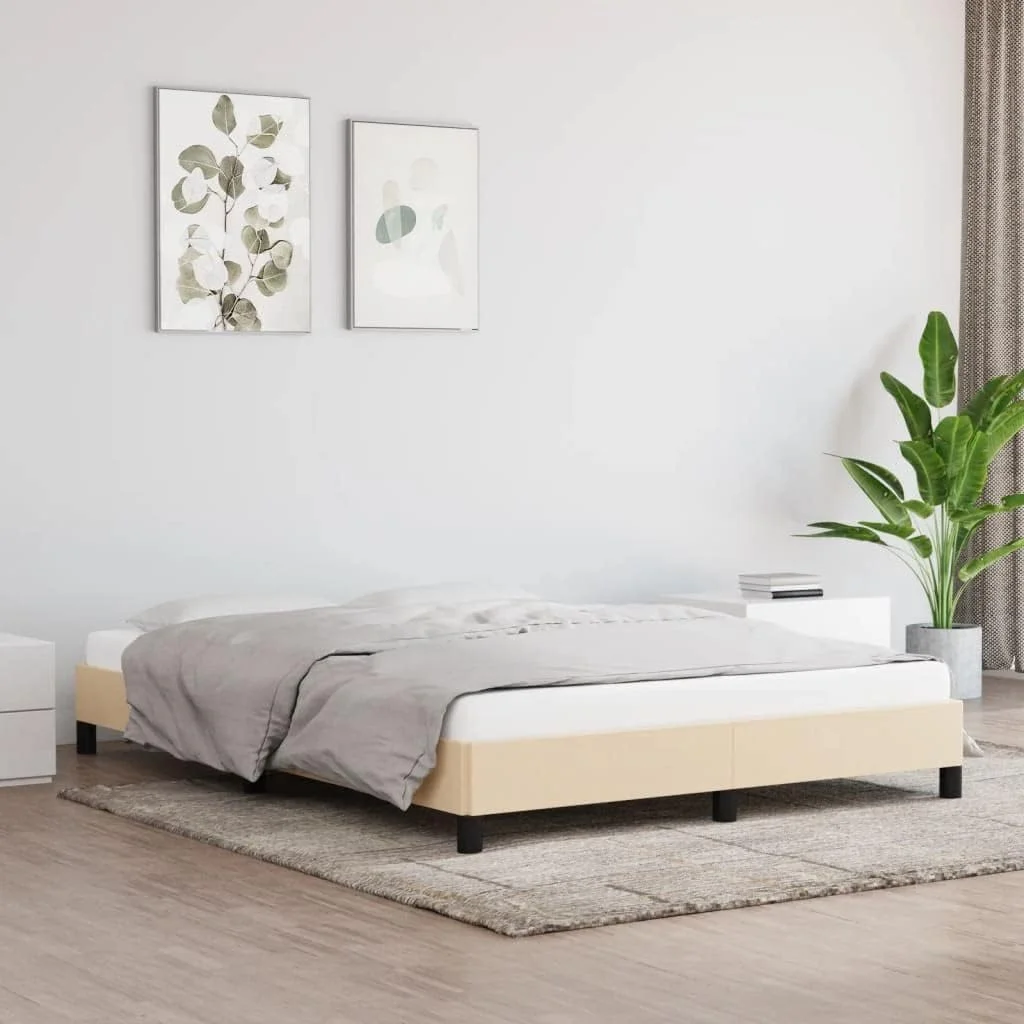 تخت خواب پارچه ای کرم رنگ ویدا ایکس ال 140x190 سانتی متر