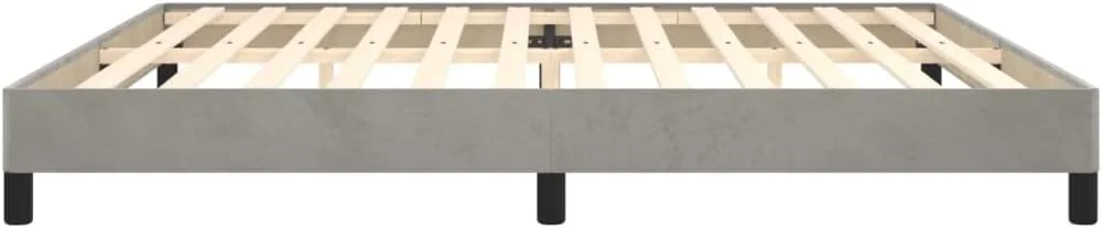 تخت خواب بدون تشک ویدا ایکس ال خاکستری روشن 200x200 سانتی متر مخملی، تخت، پایه تخت، تخت مخملی، مبلمان اتاق خواب، تخت دونفره، تخت روکش دار تخت خواب بدون تشک ویدا ایکس ال خاکستری روشن 200x200 سانتی متر مخملی، تخت، پایه تخت، تخت مخملی، مبلمان اتاق خواب، تخت دونفره، تخت روکش دار