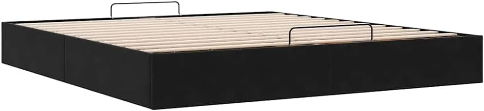 تخت خواب عثمانی ویدا ایکس ال بدون تشک، پایه تخت برای اتاق خواب، فونداسیون تشک برای تخت دو نفره، قاب تخت، مشکی 180x200 سانتی متر سوپر کینگ مخملی تخت خواب عثمانی ویدا ایکس ال بدون تشک، پایه تخت برای اتاق خواب، فونداسیون تشک برای تخت دو نفره، قاب تخت، مشکی 180x200 سانتی متر سوپر کینگ مخملی