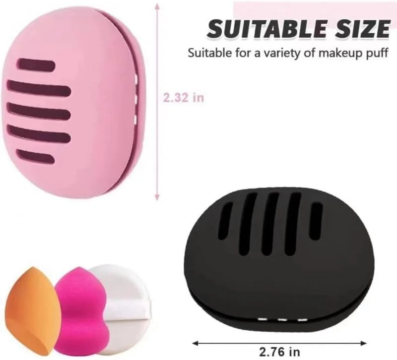 جا اسفنجی آرایشی 3 عددی، محفظه سیلیکونی اسفنج آرایشی برای مسافرت، لوازم ضروری مسافرتی برای نگهداری پد پودر جا اسفنجی آرایشی 3 عددی، محفظه سیلیکونی اسفنج آرایشی برای مسافرت، لوازم ضروری مسافرتی برای نگهداری پد پودر
