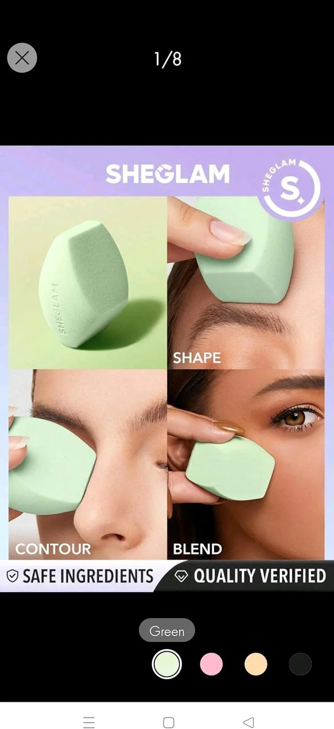 اسفنج چند وجهی آرایشی شیگلم - سبز - اسفنج نرم برای کرم پودر، هایلایتر، کانتور و ترکیب کردن، خشک شدن سریع، ابزار آرایشی پف دار اسفنج چند وجهی آرایشی شیگلم - سبز - اسفنج نرم برای کرم پودر، هایلایتر، کانتور و ترکیب کردن، خشک شدن سریع، ابزار آرایشی پف دار