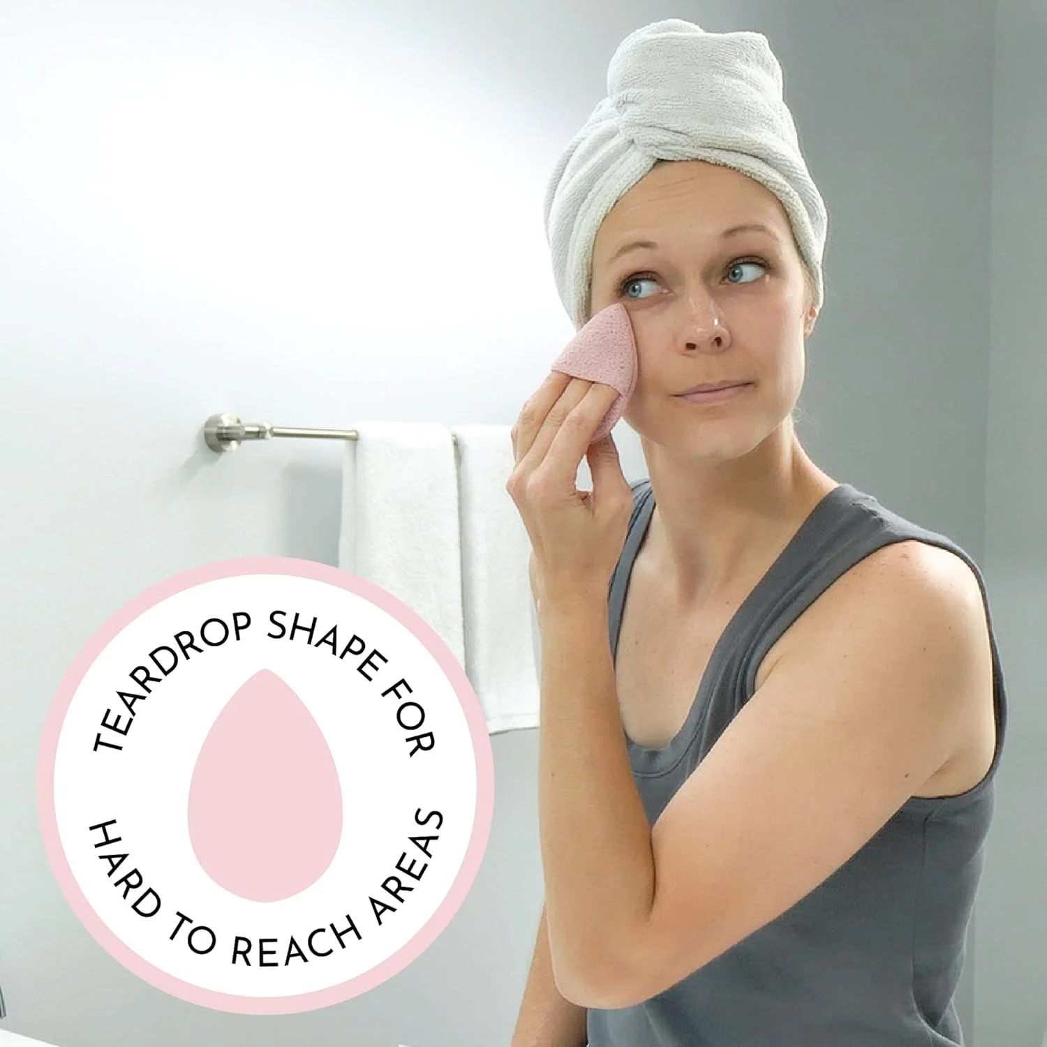 اسفنج های لایه بردار ملایم صورت S&T INC.، پاک کننده آرایش و شوینده قابل استفاده مجدد، آبی و صورتی، 2 عددی اسفنج های لایه بردار ملایم صورت S&T INC.، پاک کننده آرایش و شوینده قابل استفاده مجدد، آبی و صورتی، 2 عددی