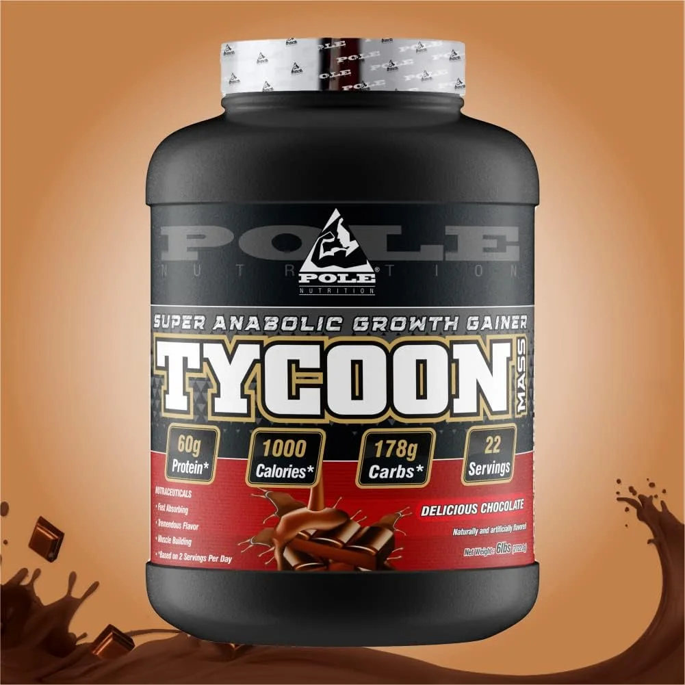 مکمل افزایش وزن Pole Nutrition TYCOON، ۶ پوند (شکلات خوشمزه) مکمل افزایش وزن Pole Nutrition TYCOON، ۶ پوند (شکلات خوشمزه)