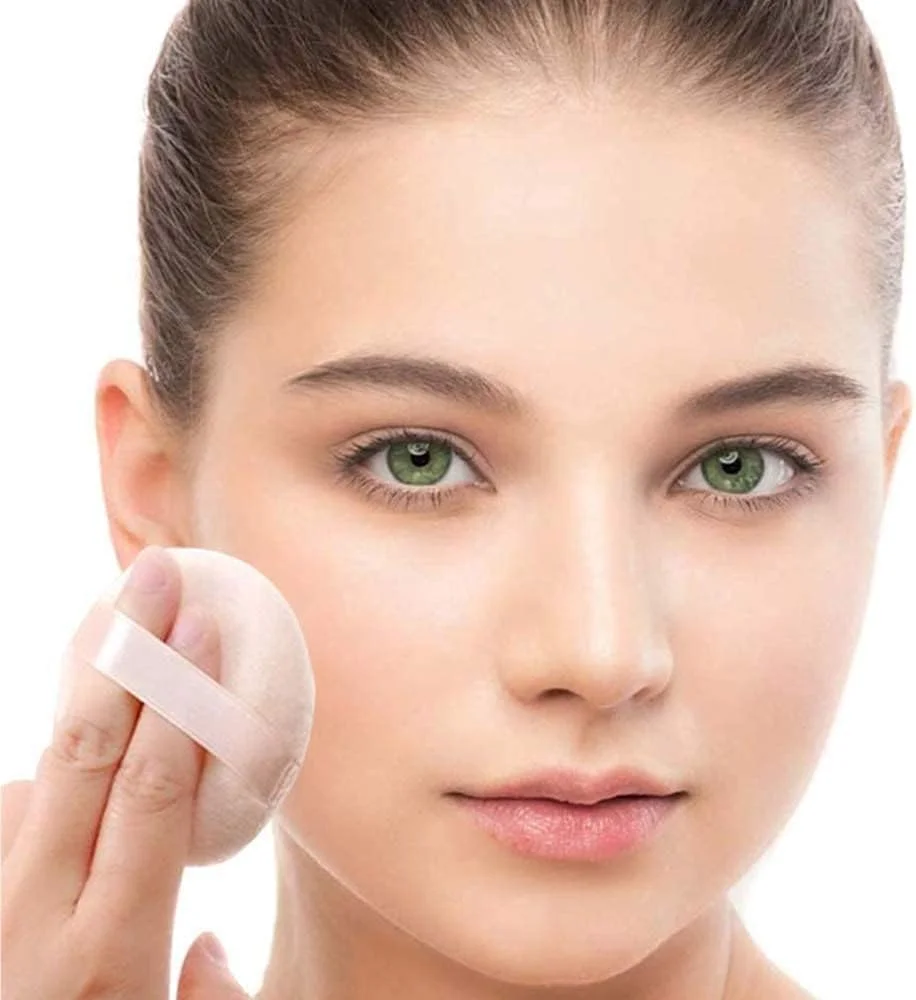 پد پودر برای پودر فیکس و بدن - پد پودری مخملی فوق العاده نرم و بزرگ برای صورت، بدن و پودر بچه - پوشش صاف و یکنواخت برای تثبیت آرایش و کنترل چربی - 4 عدد، سفید، گرد پد پودر برای پودر فیکس و بدن - پد پودری مخملی فوق العاده نرم و بزرگ برای صورت، بدن و پودر بچه - پوشش صاف و یکنواخت برای تثبیت آرایش و کنترل چربی - 4 عدد، سفید، گرد