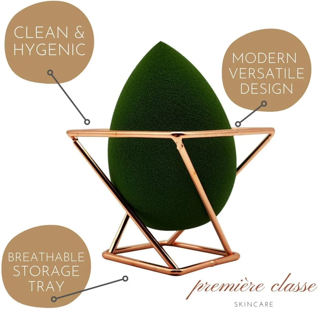 نگهدارنده اسفنج آرایشی Première Classe Skincare - نگهدارنده اسفنج آرایشی رزگلد برای کرم پودر - جا قلم مو آرایشی - استند نگهداری لوازم آرایشی - استند خشک کن پد آرایشی (تک عددی) نگهدارنده اسفنج آرایشی Première Classe Skincare - نگهدارنده اسفنج آرایشی رزگلد برای کرم پودر - جا قلم مو آرایشی - استند نگهداری لوازم آرایشی - استند خشک کن پد آرایشی (تک عددی)