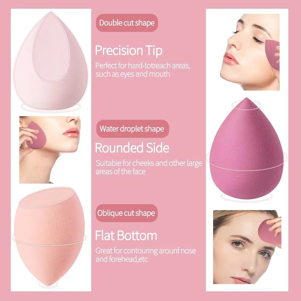 ست اسفنج آرایشی صورتی، 21 عدد اسفنج تخم مرغی چند منظوره، ابزار آرایش صورت، مناسب برای کرم پودر مایع، کرم ست اسفنج آرایشی صورتی، 21 عدد اسفنج تخم مرغی چند منظوره، ابزار آرایش صورت، مناسب برای کرم پودر مایع، کرم