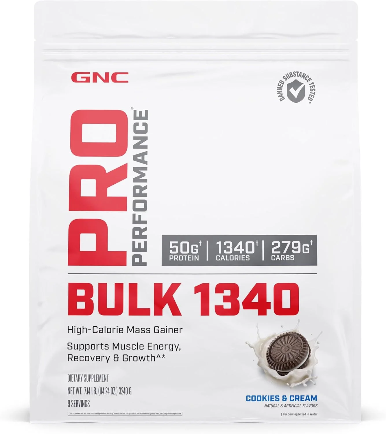 GNC PRO PERFORMANCE BULK 1340 - کوکی و خامه GNC PRO PERFORMANCE BULK 1340 - کوکی و خامه