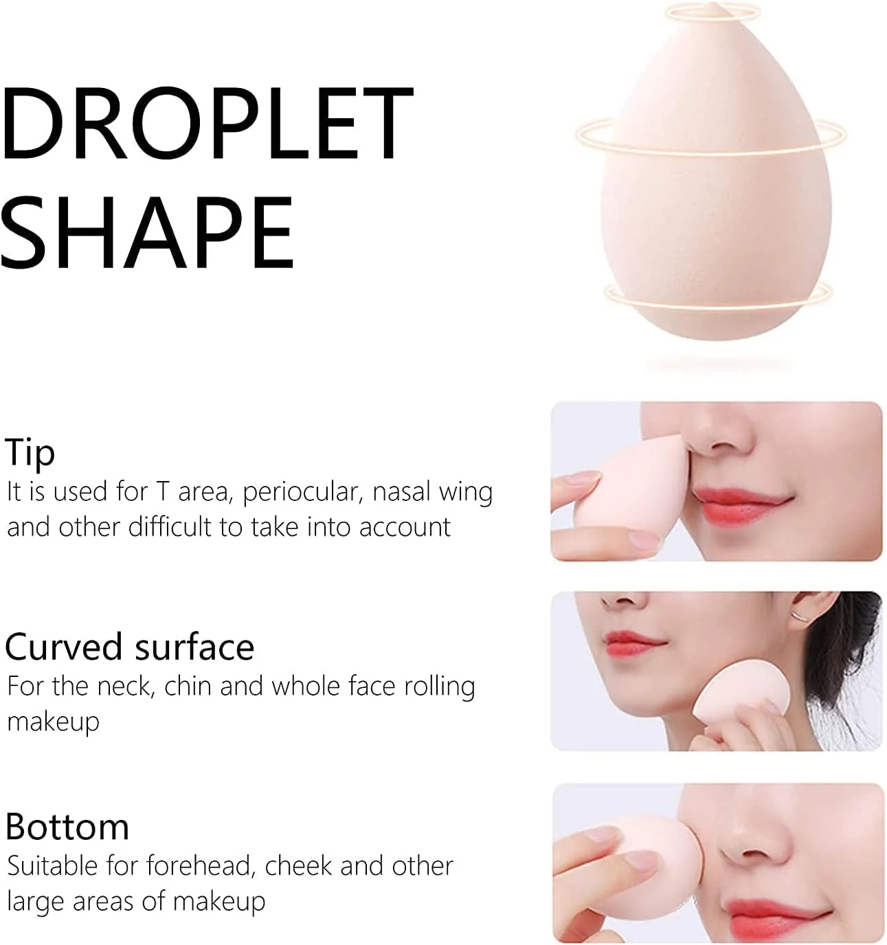 ست اسفنج آرایشی ORiTi، 8 عدد بلندر آرایشی بدون لاتکس، اسفنج زیبایی وگان، تخم مرغ آرایشی، پف آرایشی برای ترکیب کرم پودر ست اسفنج آرایشی ORiTi، 8 عدد بلندر آرایشی بدون لاتکس، اسفنج زیبایی وگان، تخم مرغ آرایشی، پف آرایشی برای ترکیب کرم پودر