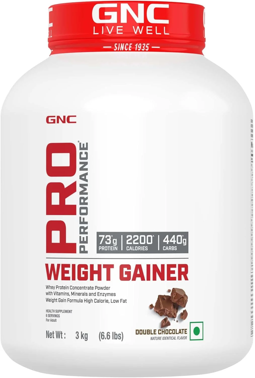 GNC Pro Performance افزایش دهنده وزن و شیکر مشکی (دابل شکلات، 3 کیلوگرم با شیکر) GNC Pro Performance افزایش دهنده وزن و شیکر مشکی (دابل شکلات، 3 کیلوگرم با شیکر)