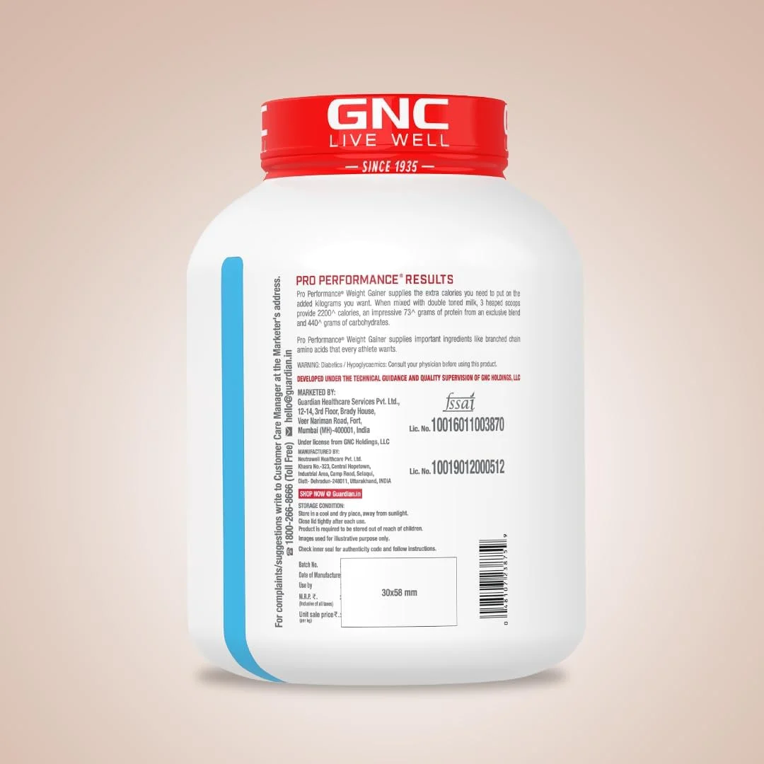 GNC Pro Performance افزایش دهنده وزن | 3 کیلوگرم | 73 گرم پروتئین و 2200 کالری برای رشد عضلات | 400 گرم کربوهیدرات برای ریکاوری بعد از تمرین | کاهش تجزیه عضلات و افزایش استقامت | دبل شکلات GNC Pro Performance افزایش دهنده وزن | 3 کیلوگرم | 73 گرم پروتئین و 2200 کالری برای رشد عضلات | 400 گرم کربوهیدرات برای ریکاوری بعد از تمرین | کاهش تجزیه عضلات و افزایش استقامت | دبل شکلات