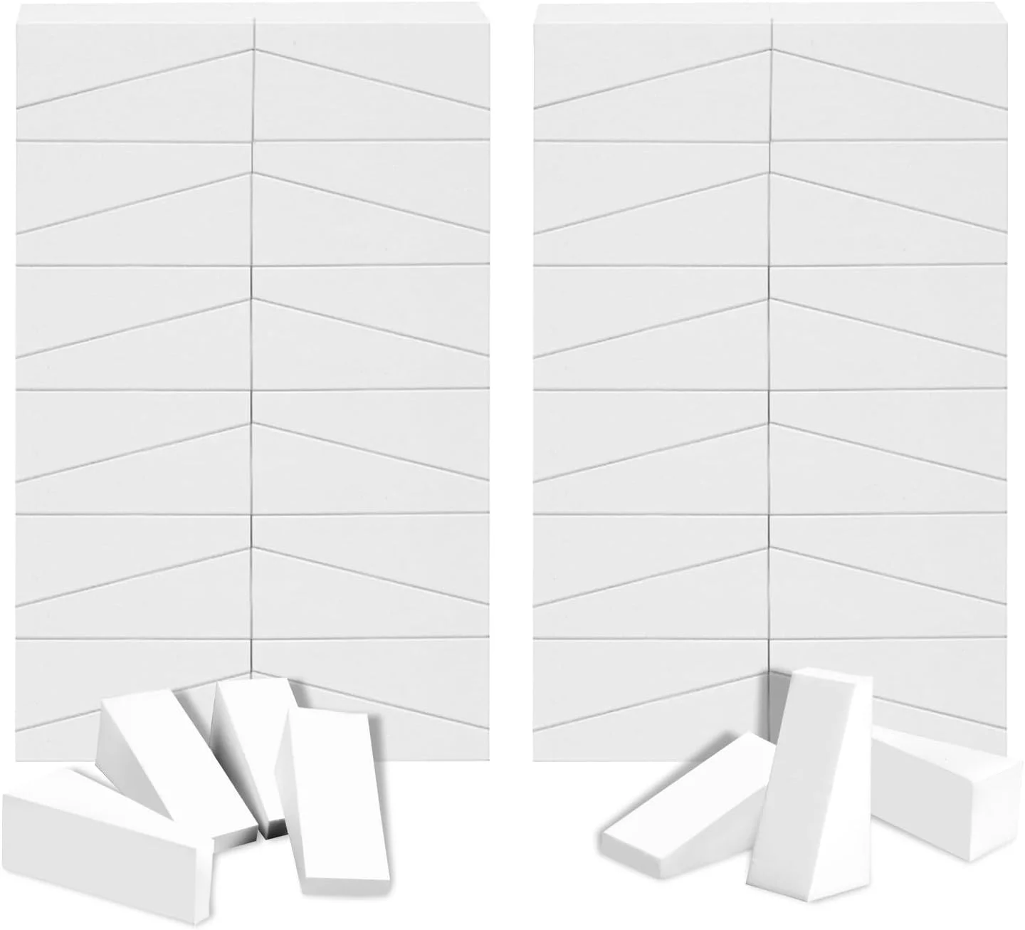 مجموعه 48 عددی اسفنج آرایشی AUAUY، اسفنج های آرایشی بدون لاتکس، اسفنج کوچک و قابل استفاده مجدد برای آرایش، مناسب برای کرم پودر مایع، پودر، ضد آفتاب و کرم (سفید)