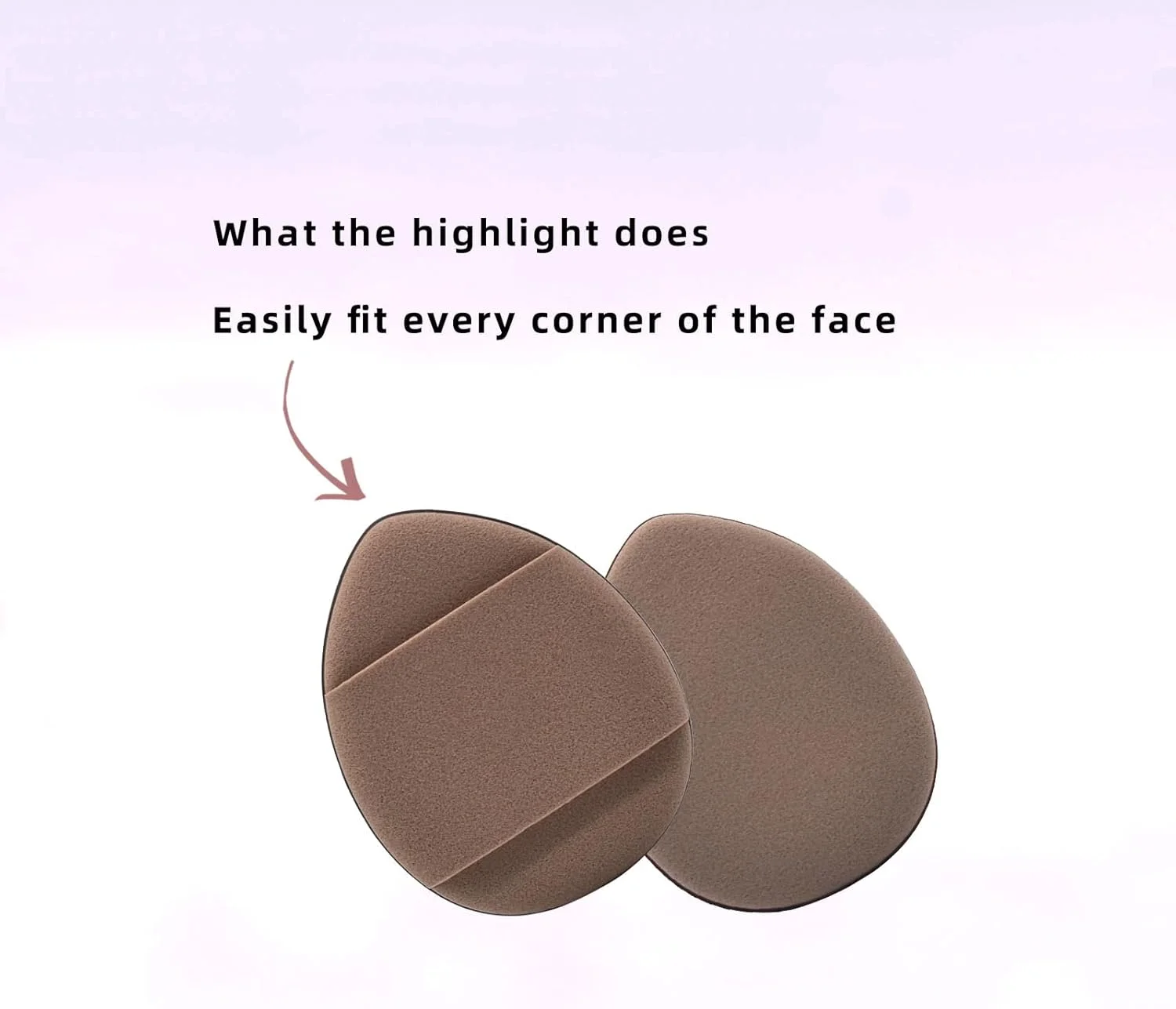 پد آرایشی مثلثی مینی 4 عددی، اسفنج کوچک آرایشی بیوتی بلندر برای پودر، پد اسفنجی آرایشی صورت، پد پودر صورت مثلثی، اسفنج آرایشی