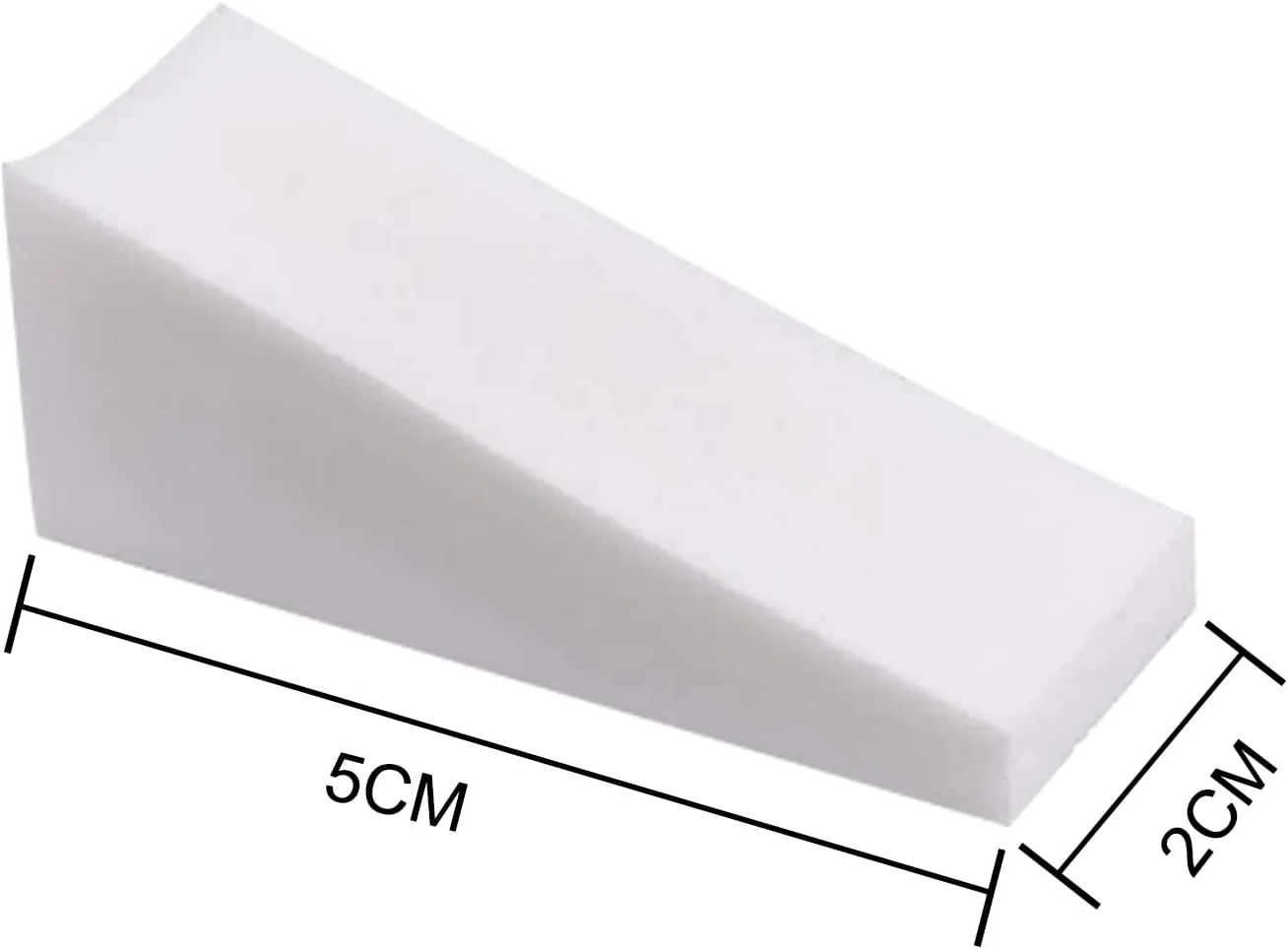 16 عدد اسفنج آرایشی ناخن، پدهای مثلثی شکل، ابزار آرایشی، اسفنج های آرایشی قابل استفاده مجدد، پدهای آرایشی مثلثی شکل برای دختران، زنان، ابزار آرایشی ناخن (سفید)