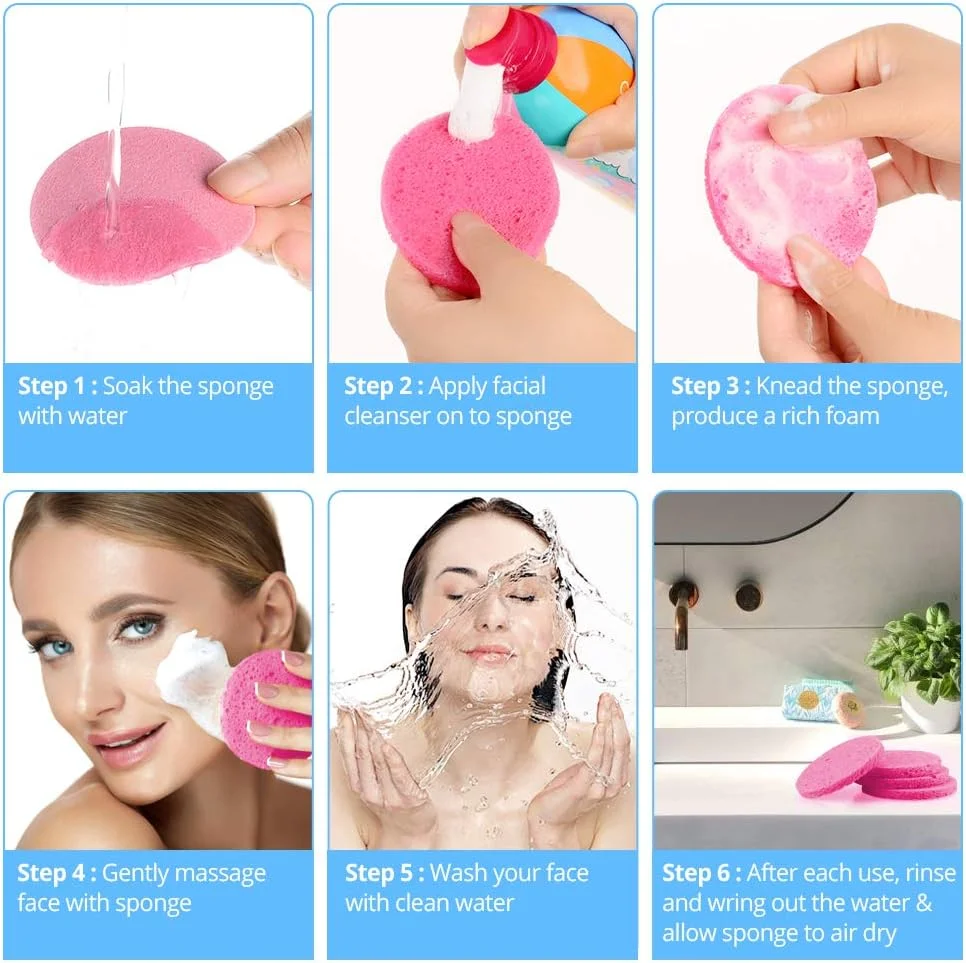اسفنج های پاک کننده طبیعی صورت - 20 عدد اسفنج فشرده صورت سلولزی قابل استفاده مجدد نرم آرایشی Esponjas para Faciales برای پاک کردن حرفه ای آرایش، اسپا صورت، لایه برداری، ماساژ پوست اسفنج های پاک کننده طبیعی صورت - 20 عدد اسفنج فشرده صورت سلولزی قابل استفاده مجدد نرم آرایشی Esponjas para Faciales برای پاک کردن حرفه ای آرایش، اسپا صورت، لایه برداری، ماساژ پوست