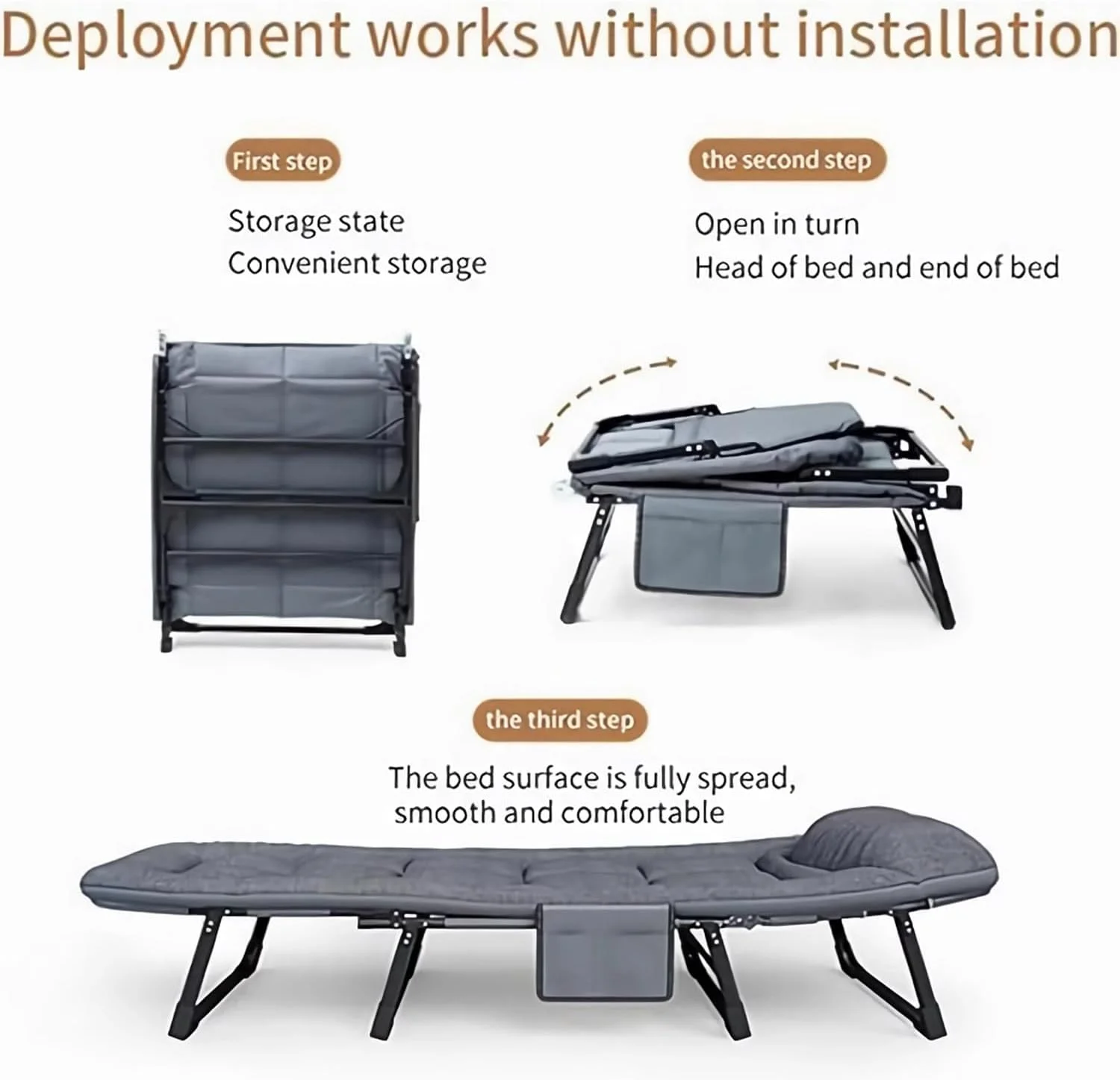 GGEROU Folding Camping Cot & Lounge Chair, 6 Positions Adjustable Sleeping Cots with Mattress, Pillow, Comfortable Camping Cot Bed, Chaise Lounge Cot Bed for Office, Patio, Beach & Family Camping GGEROU Folding Camping Cot & Lounge Chair, 6 Positions Adjustable Sleeping Cots with Mattress, Pillow, Comfortable Camping Cot Bed, Chaise Lounge Cot Bed for Office, Patio, Beach & Family Camping