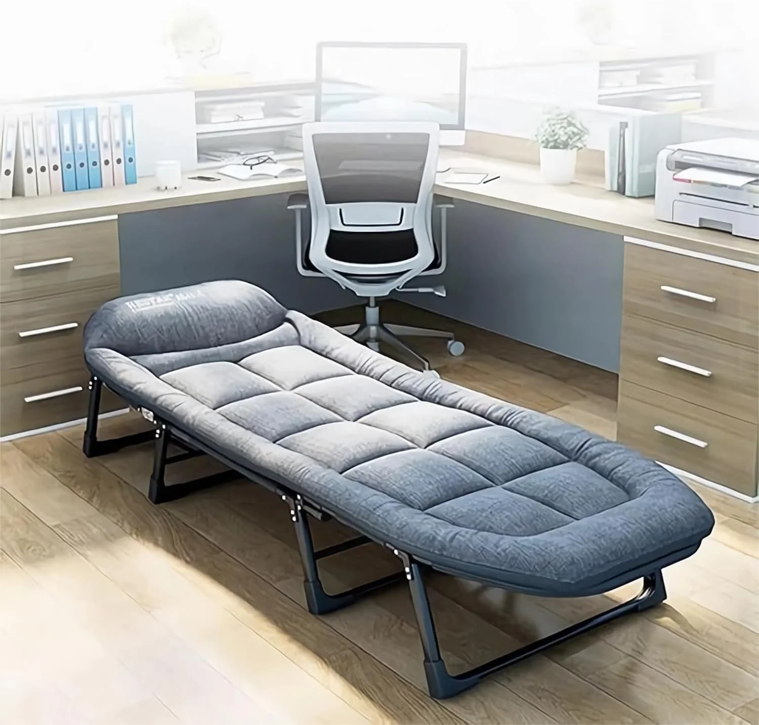 GGEROU Folding Camping Cot & Lounge Chair, 6 Positions Adjustable Sleeping Cots with Mattress, Pillow, Comfortable Camping Cot Bed, Chaise Lounge Cot Bed for Office, Patio, Beach & Family Camping GGEROU Folding Camping Cot & Lounge Chair, 6 Positions Adjustable Sleeping Cots with Mattress, Pillow, Comfortable Camping Cot Bed, Chaise Lounge Cot Bed for Office, Patio, Beach & Family Camping