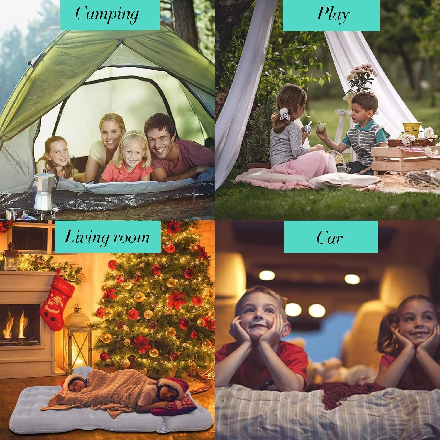 تشک بادی مسافرتی خودرو - تشک بادی تاشو خودرو با پمپ اتوماتیک و دو بالش، تشک بادی مخملی صندلی عقب خودرو (خاکستری نقره ای) تشک بادی مسافرتی خودرو - تشک بادی تاشو خودرو با پمپ اتوماتیک و دو بالش، تشک بادی مخملی صندلی عقب خودرو (خاکستری نقره ای)