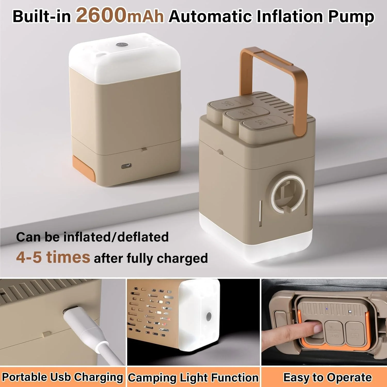 Coverado Car Air Mattress for Tesla Model Y, Self Inflating Car Sleeping Pad with Wireless Air Pump, 7" Thickened Tesla Model Y Mattress, Comfort Flocking Camping Bed, Model Y Accessories 2025-2021