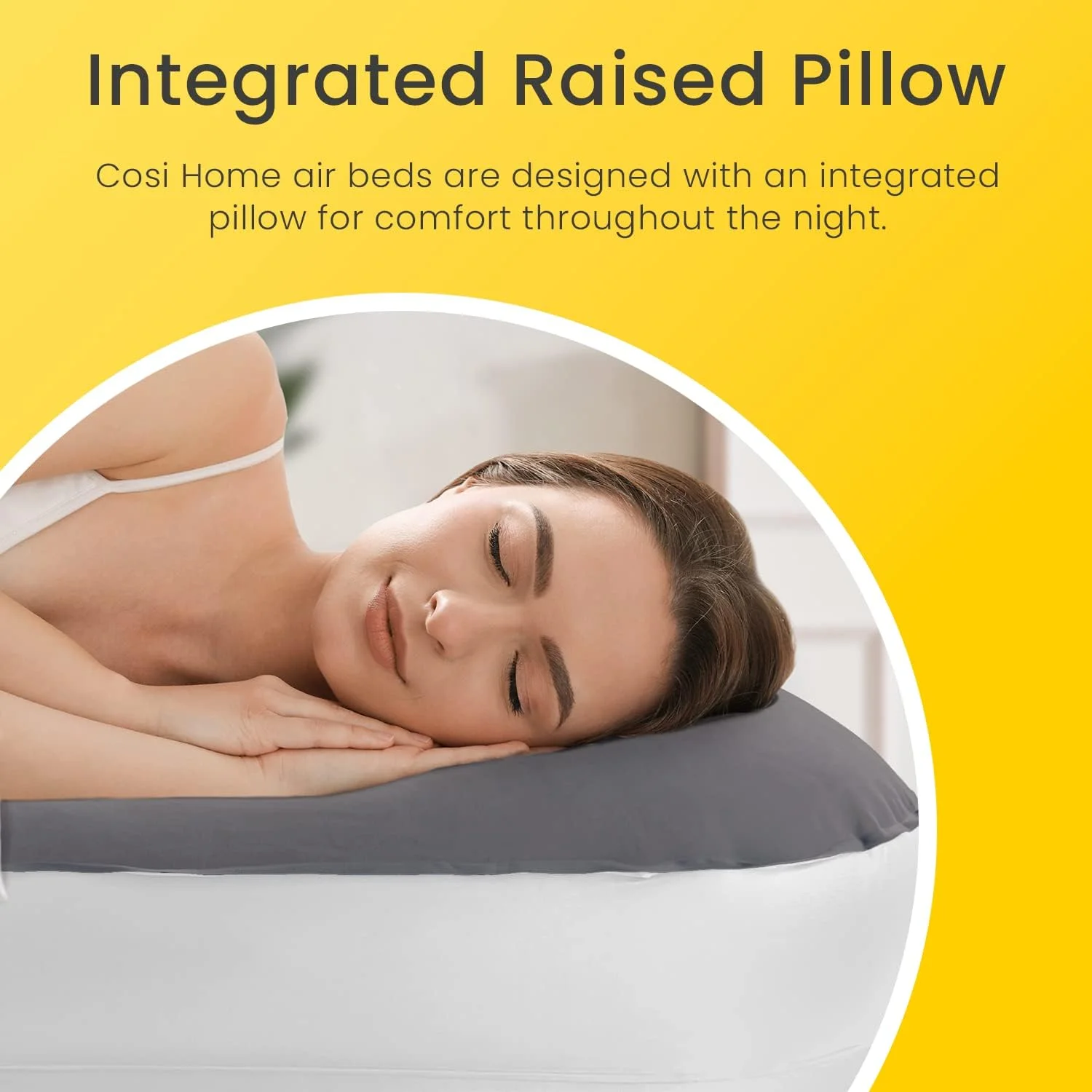 Cosi Home King Sized Air Bed - Premium King Inflatable Mattress With a Built-in Electric Pump, Integrated Raised Pillow and Storage Bag Cosi Home King Sized Air Bed - Premium King Inflatable Mattress With a Built-in Electric Pump, Integrated Raised Pillow and Storage Bag