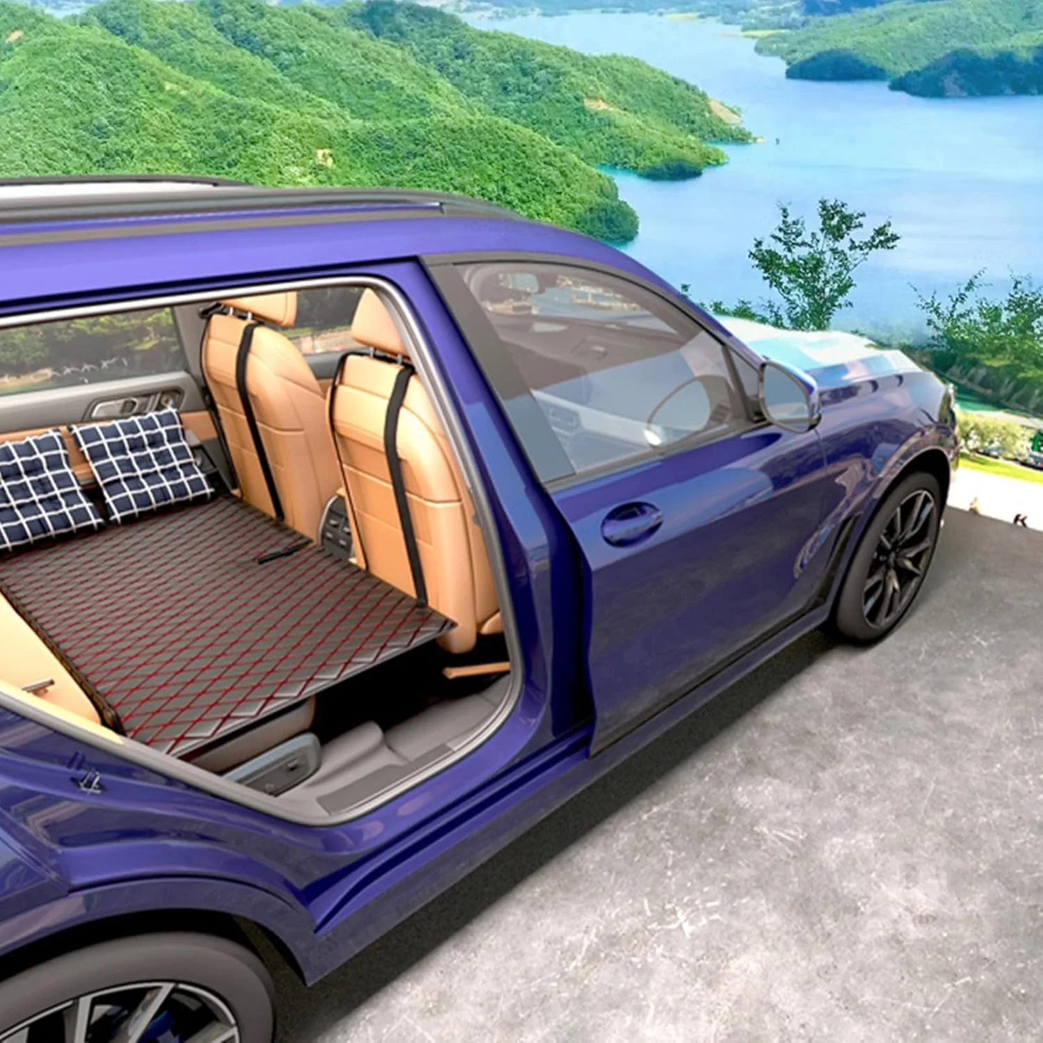 تشک تخت خواب تاشو برای صندلی عقب خودرو - تخت خواب مسافرتی تاشو برای خوابیدن در فضای باز تشک تخت خواب تاشو برای صندلی عقب خودرو - تخت خواب مسافرتی تاشو برای خوابیدن در فضای باز