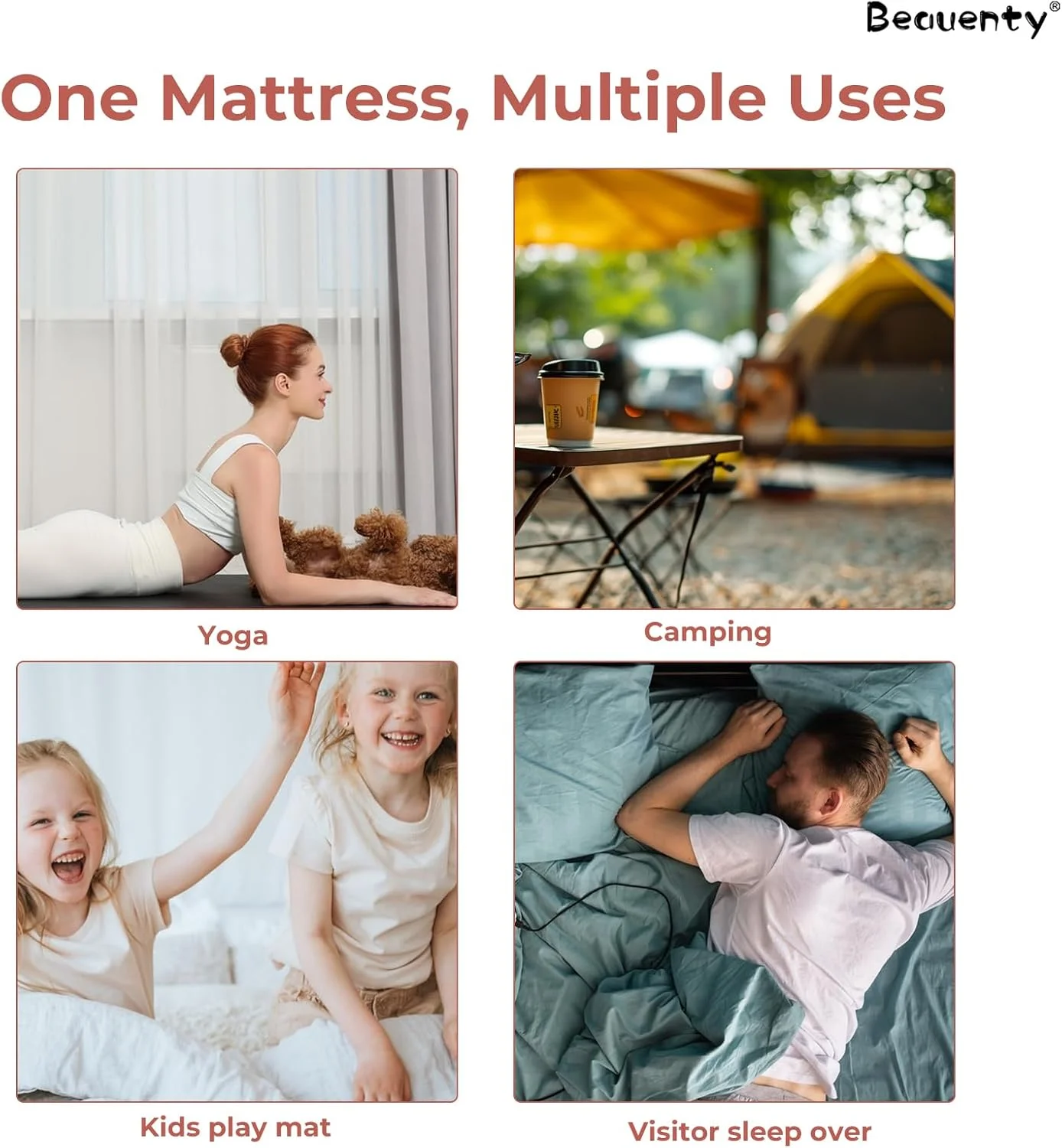 تشک فوتون تاتامی ژاپنی Beauenty، تشک تاشو لحافی، پد خواب ضخیم، تخت مهمان قابل حمل، 120 * 200 سانتی متر مشکی (استایل 4)