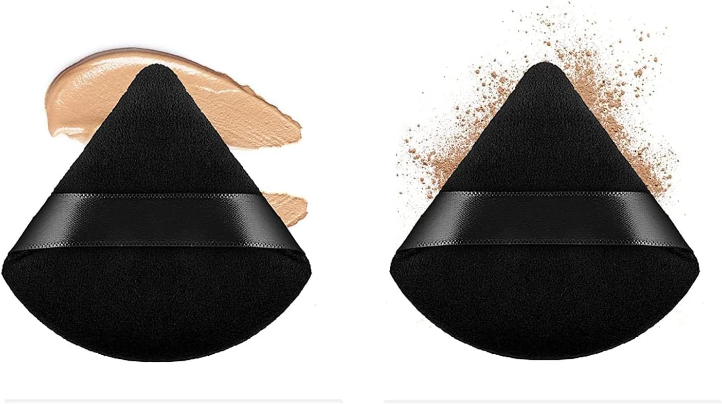 MACPLUS 2 Pcs Makeup Puff Triangle Powder Puff Soft Powder Sponge Foundation Powder Sponge Triangle Sponges with Strap (Multicolour) (TRAINGLE) MACPLUS 2 Pcs Makeup Puff Triangle Powder Puff Soft Powder Sponge Foundation Powder Sponge Triangle Sponges with Strap (Multicolour) (TRAINGLE)