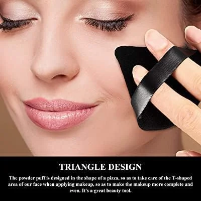 MACPLUS 2 Pcs Makeup Puff Triangle Powder Puff Soft Powder Sponge Foundation Powder Sponge Triangle Sponges with Strap (Multicolour) (TRAINGLE) MACPLUS 2 Pcs Makeup Puff Triangle Powder Puff Soft Powder Sponge Foundation Powder Sponge Triangle Sponges with Strap (Multicolour) (TRAINGLE)