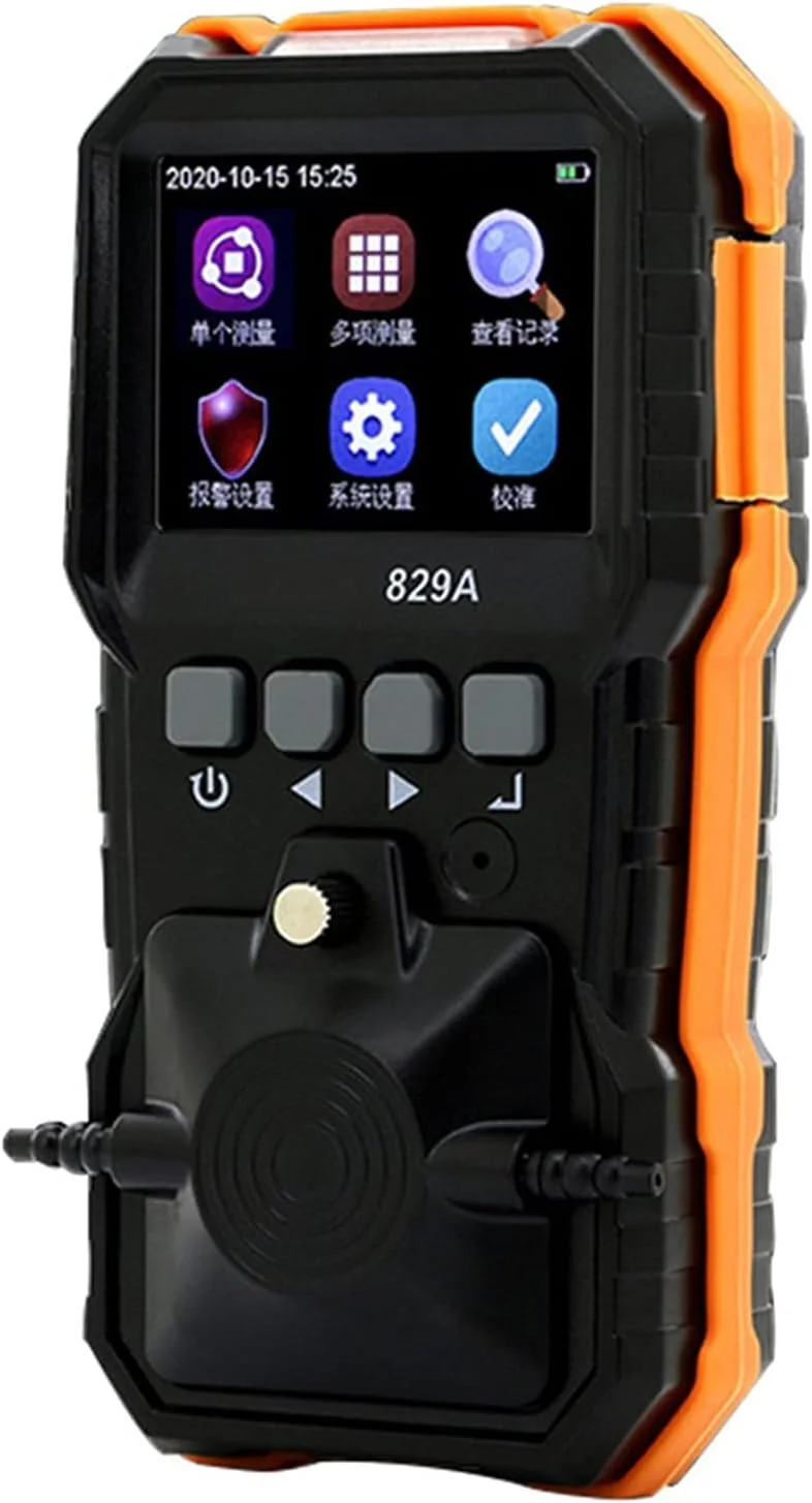 JAHLGT Gas Detector VC829A Four-in-one Gas Detector, Combustible, Oxygen, Carbon Monoxide, Hydrogen Sulfide High Volume Alarm & LCD Digital Display