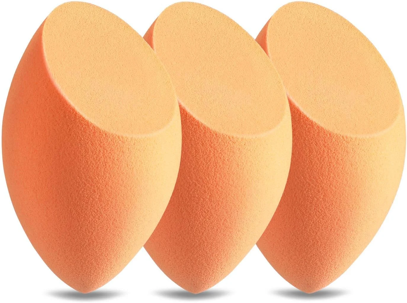 اسفنج آرایشی ORiTi، بسته 3 عددی اسفنج ترکیبی فونداسیون آرایشی، ست آرایشی حرفه ای برای استفاده خشک و مرطوب (نارنجی)
