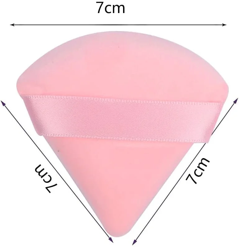 پدهای آرایشی مثلثی نرم ORiTi، مناسب پودر فیکس و مواد معدنی، 12 عددی (مشکی و صورتی)، ابزار آرایشی برای زیبایی بانوان