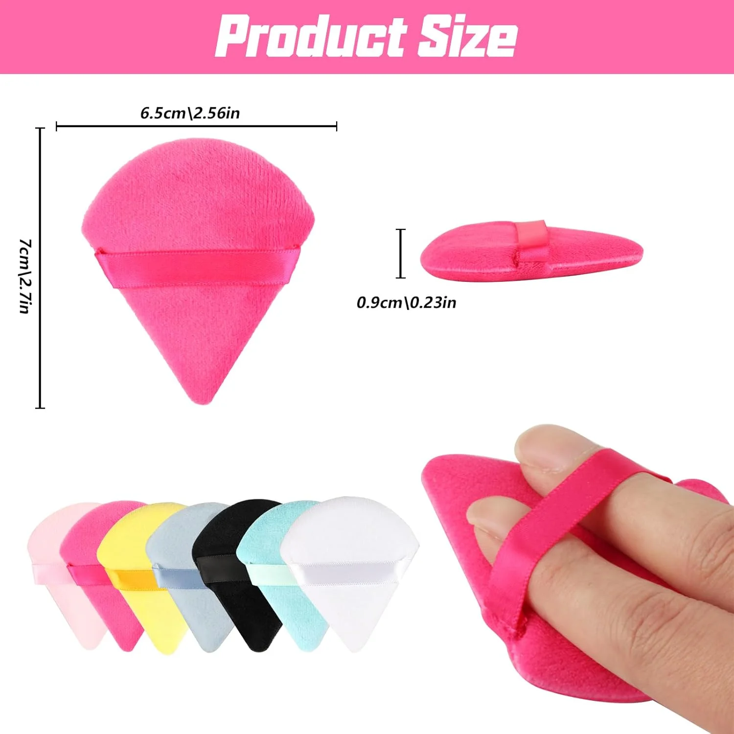 بسته 35 عددی پدهای پودری، پدهای پودر آرایشی، اسفنج های مثلثی آرایشی، پد پودر صورت، پدهای خشک و مرطوب، اسفنج آرایشی برای پودر فیکس، کرم پودر، رژگونه، پودر بدن